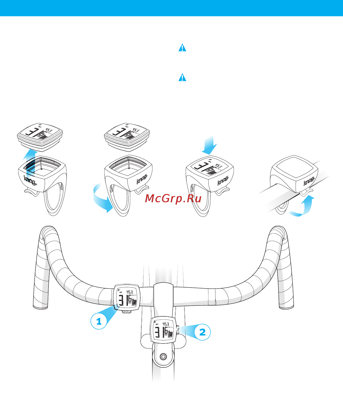 Knog NERD WIRELESS 9 [46/64] Installazione sulla bici