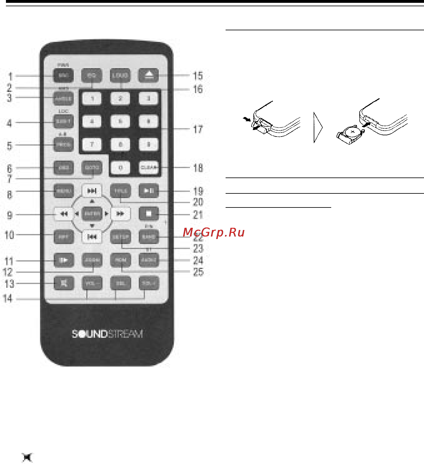 Soundstream VIR-7200 [11/33] Использование пульта ду и необходимые меры пре