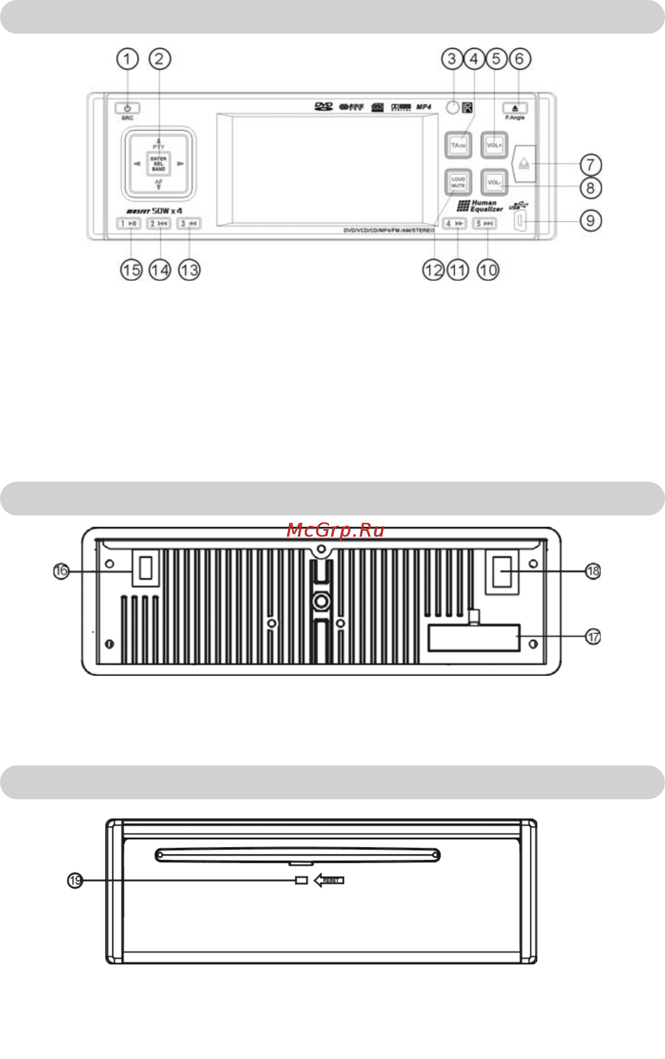 Nrg IDV-AV365U [6/33] Задняя панель