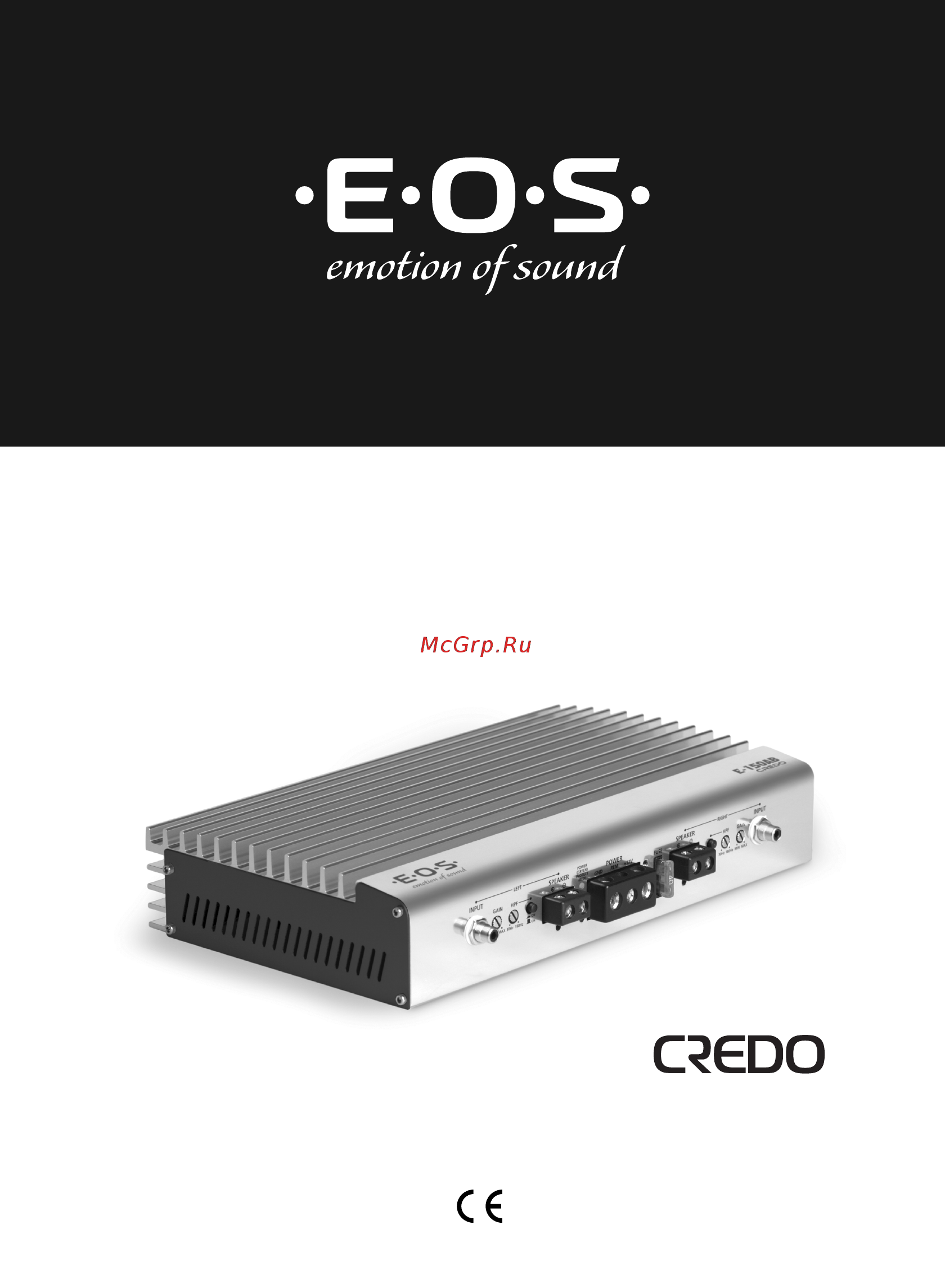 E.O.S CREDO E-150AB Инструкция по эксплуатации онлайн