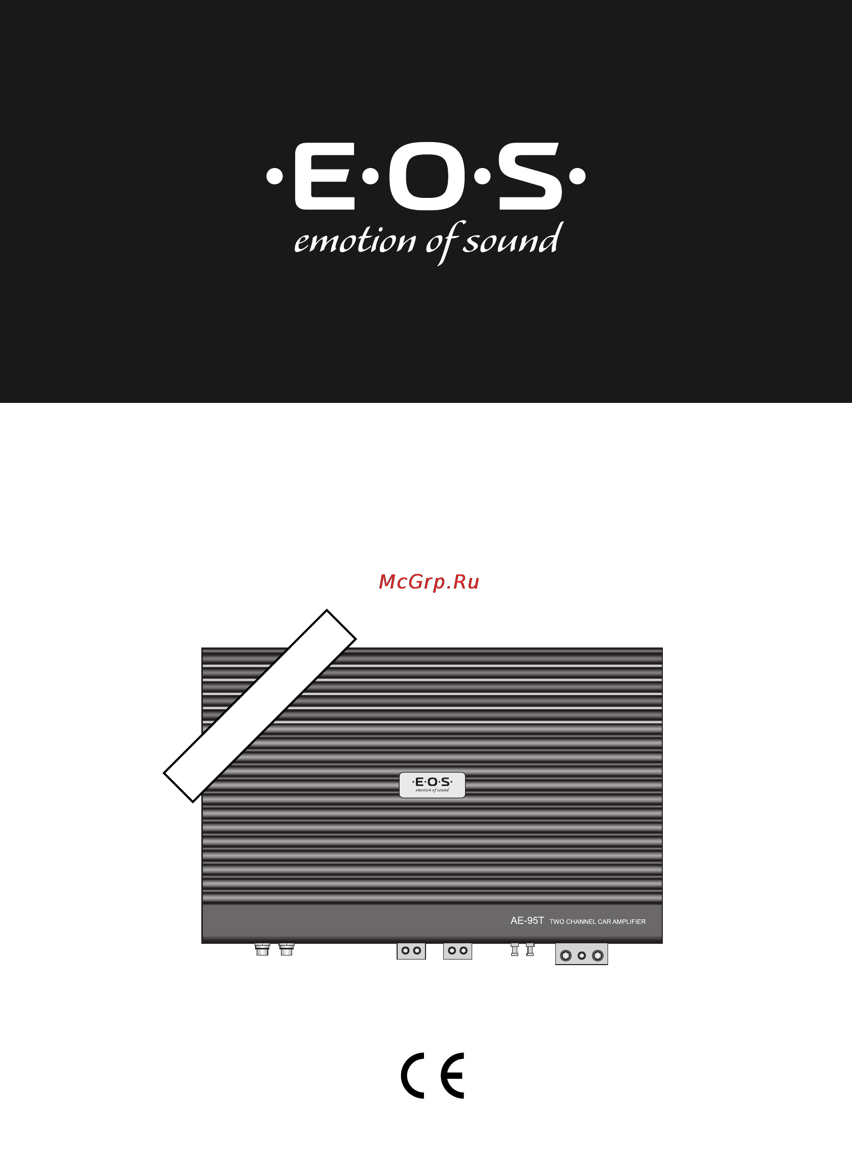 E.O.S AE-95T Инструкция по эксплуатации онлайн