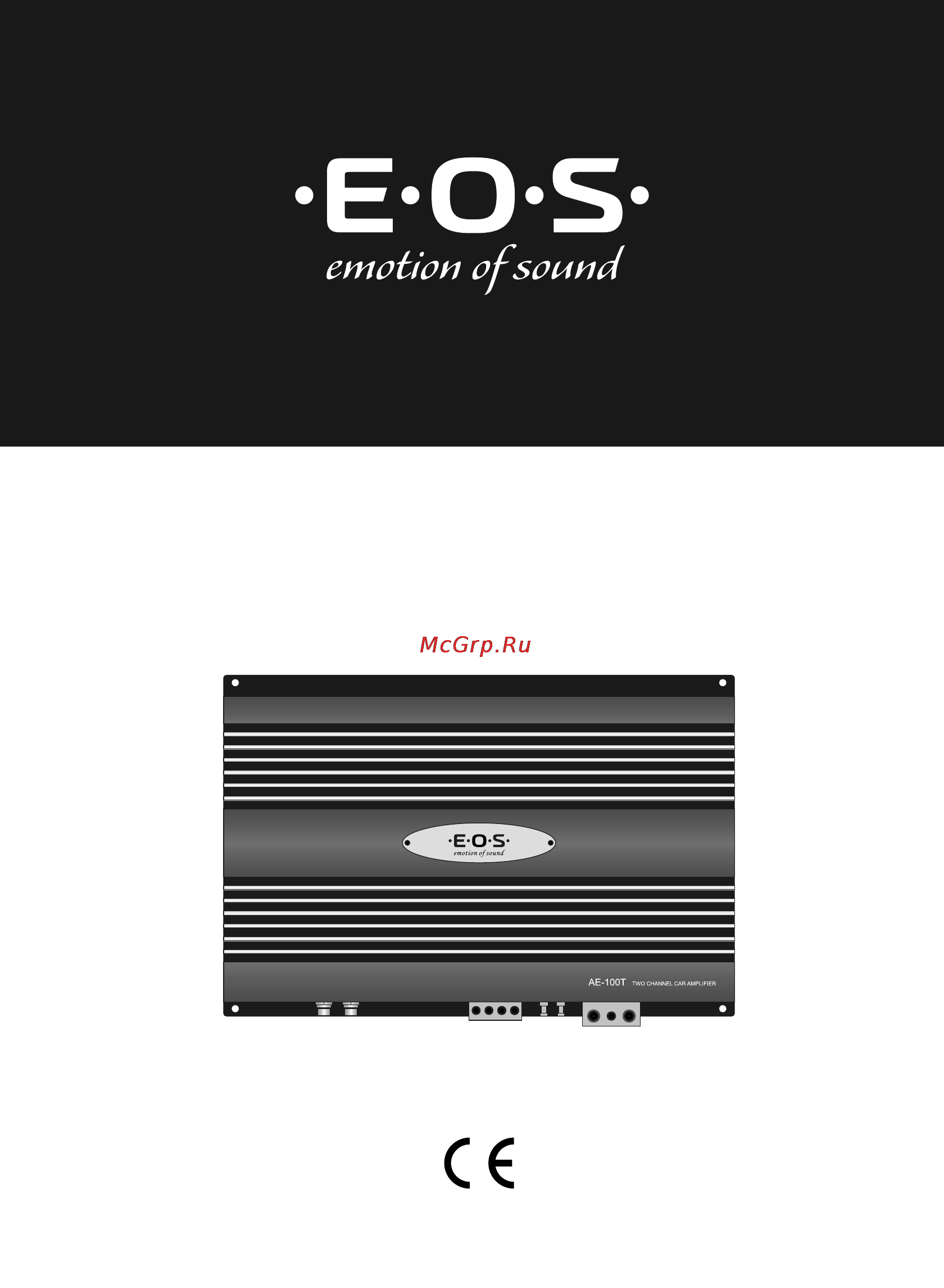 E.O.S AE-100T Инструкция по эксплуатации онлайн
