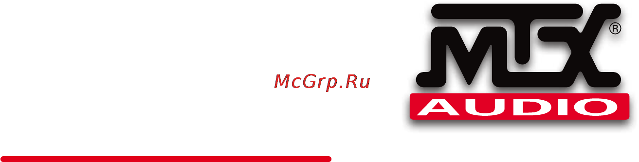 Mtx RT1000.1D Инструкция по эксплуатации онлайн [25/48] 114175