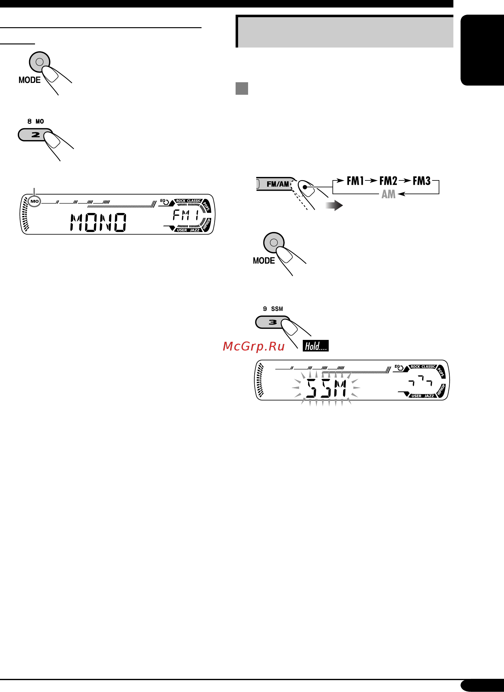 JVC KD-G417 [9/58] Storing stations in memory