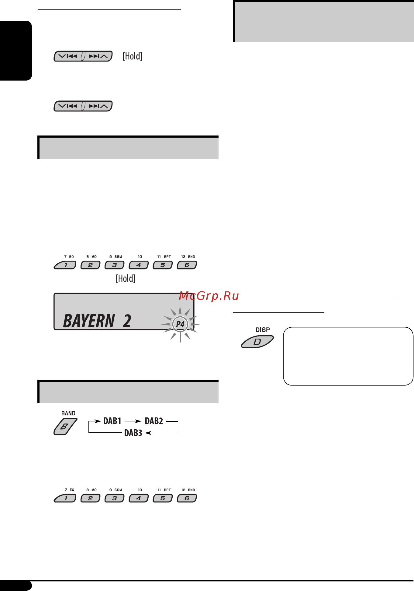 JVC KD-G537 [18/86] Storing dab services in memory