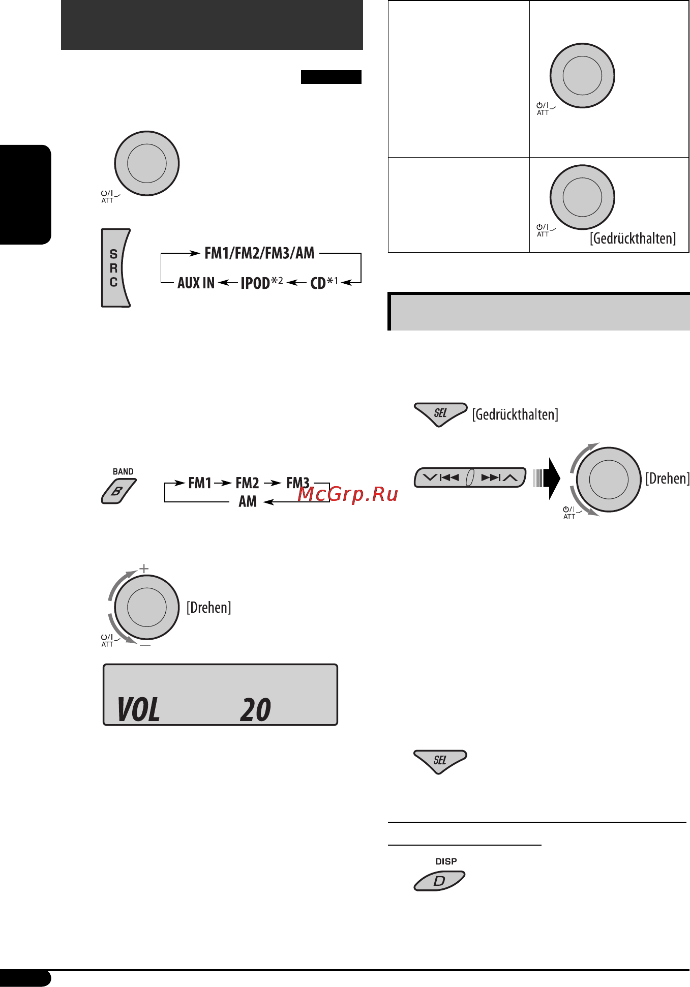 JVC KD-PDR51 [30/74] Erste schritte