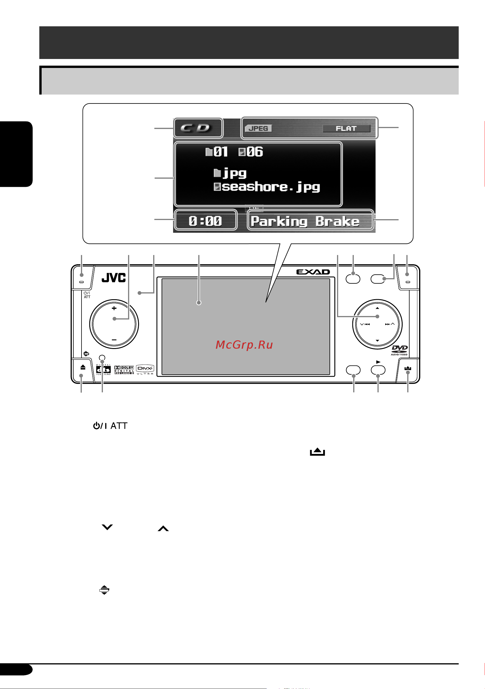 JVC KD-AVX2 [72/135] Индикация монитора