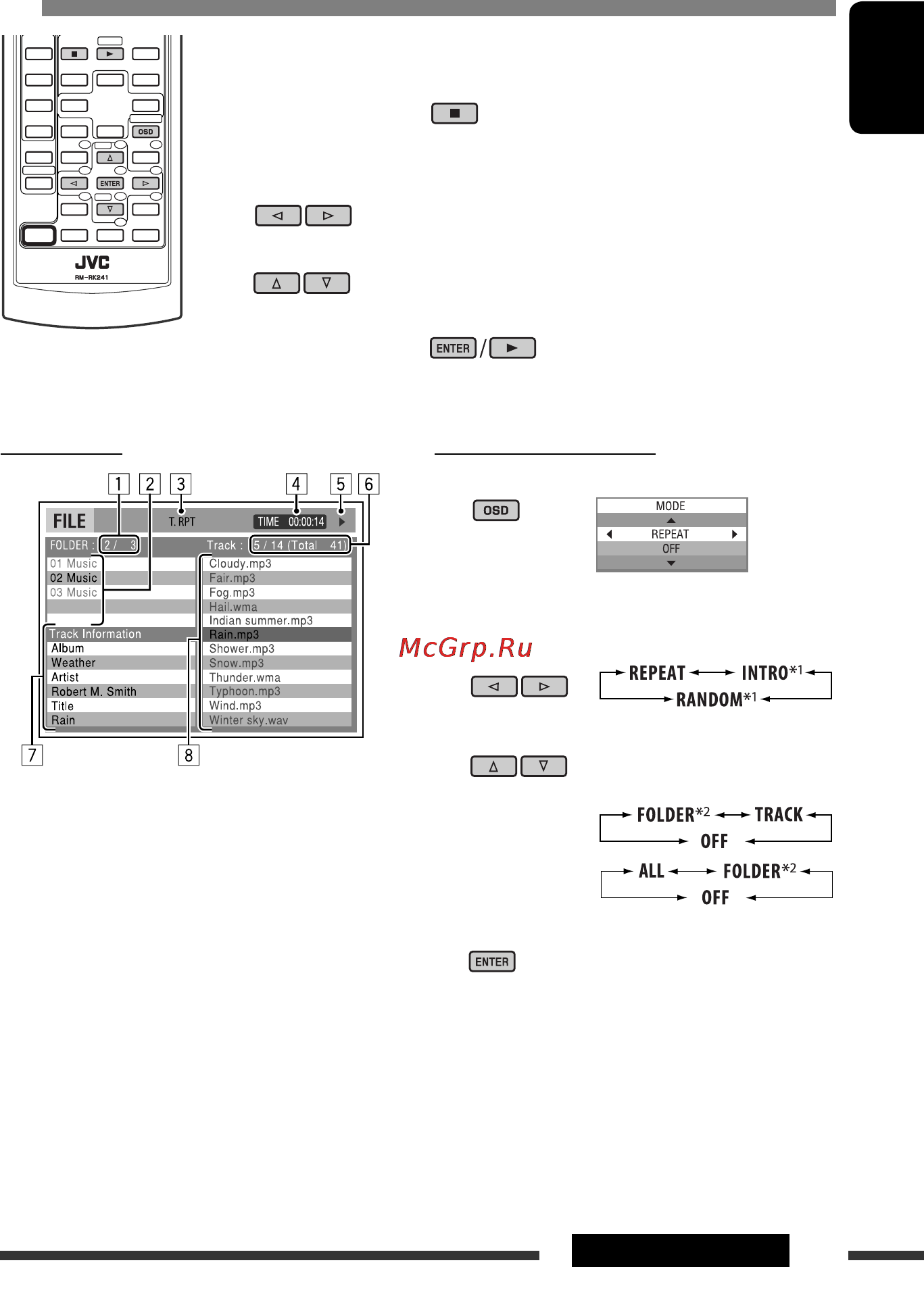 JVC KD-DV7307 [25/189] Operations using the control screen divx mpeg video mp3 wma aac wav cd