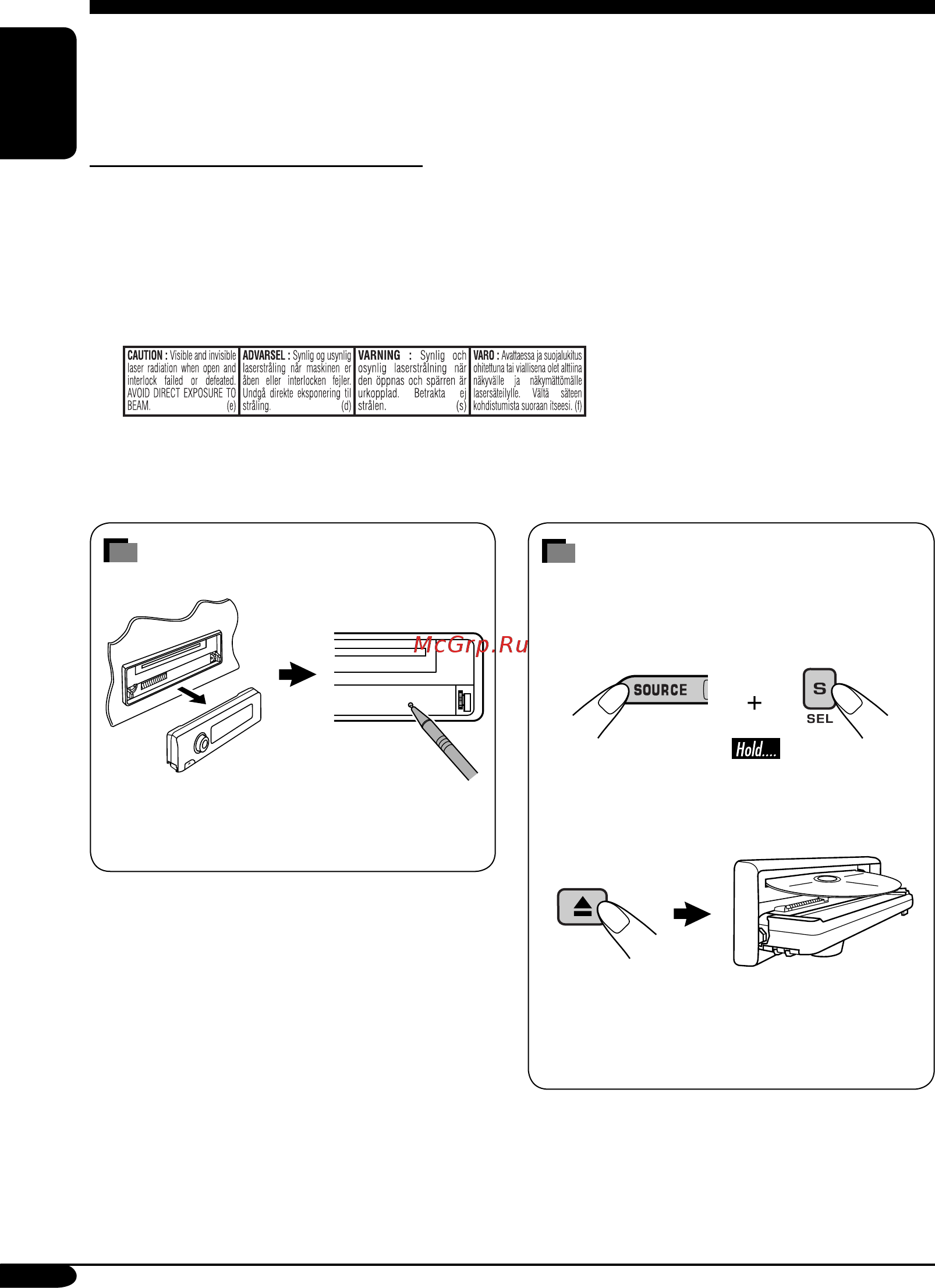 JVC KD-DV6107 [2/123] How to forcibly eject a disc