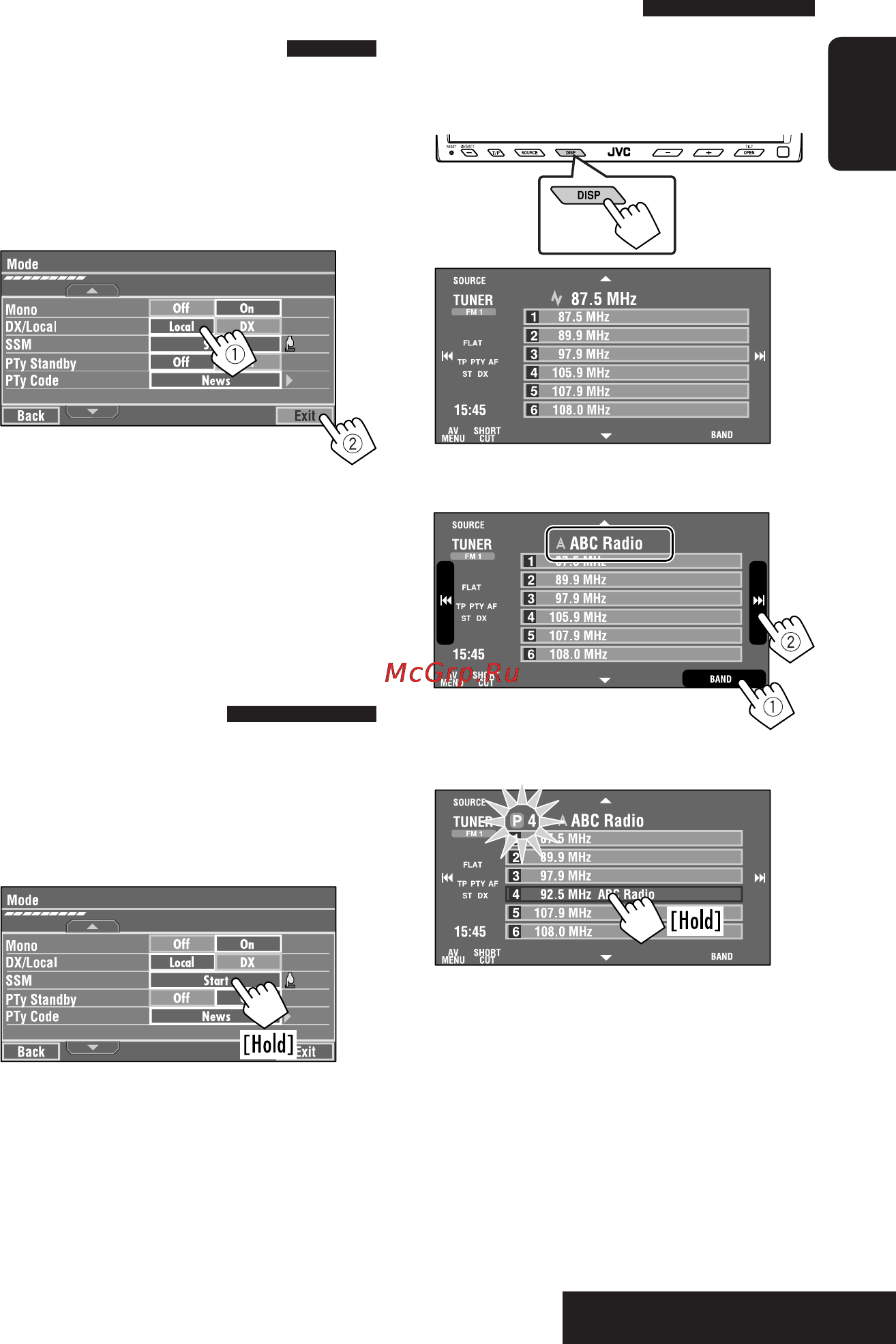 JVC KW-AVX800EE [11/243] Fm station automatic presetting ssm strong station sequential memory