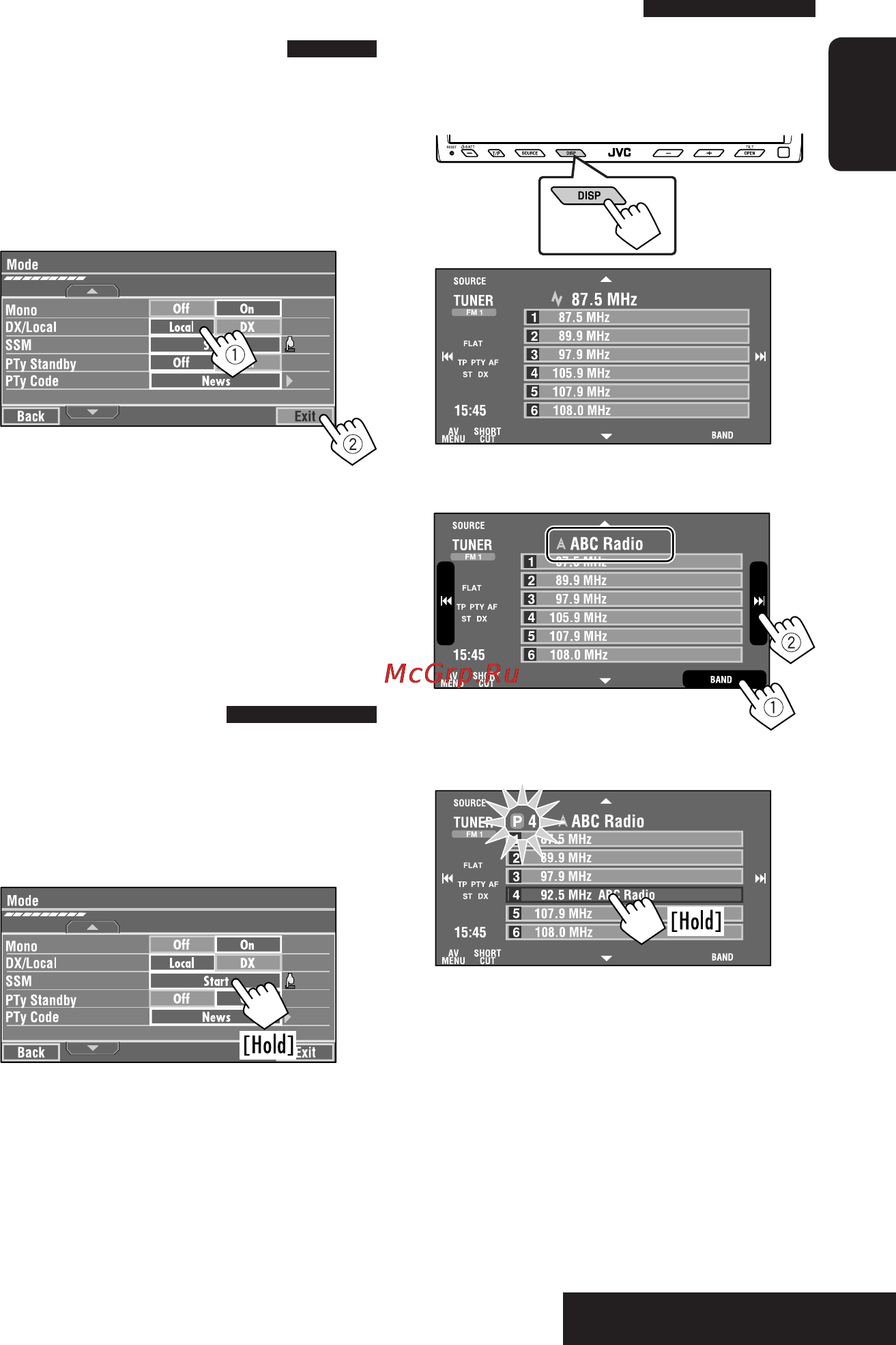 JVC KW-AVX900EE [11/255] Fm station automatic presetting ssm strong station sequential memory