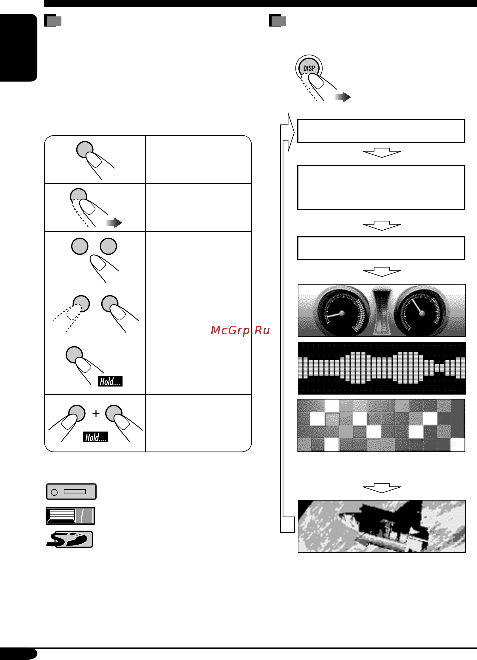 JVC KD-LHX557EE [4/107] How to change the display pattern during playback
