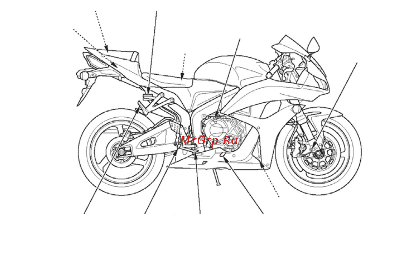 Honda PCBR600FA (2011) Инструкция по эксплуатации онлайн [20/160] 114343