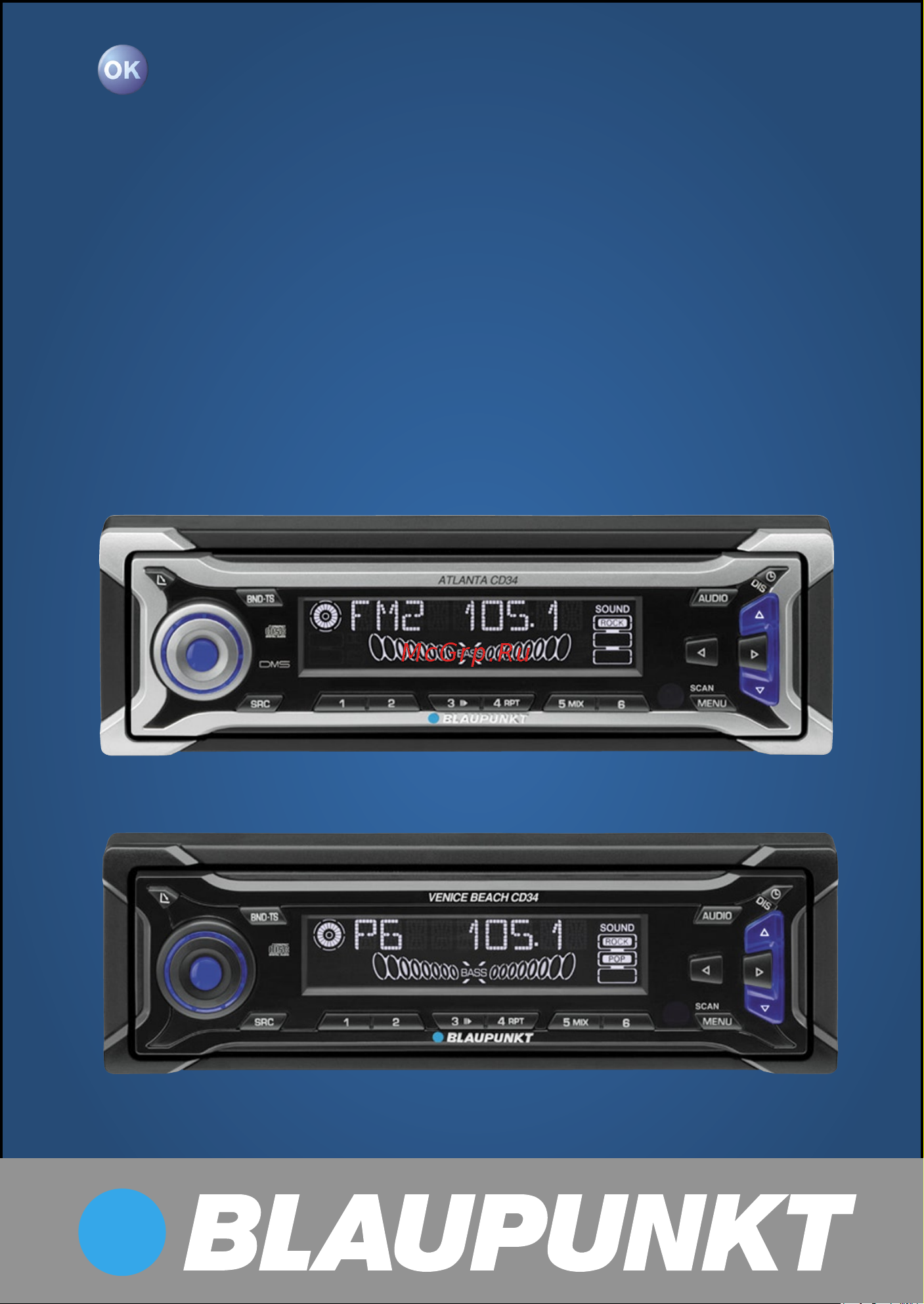 Blaupunkt VINICE BEACH CD34 Инструкция по эксплуатации онлайн