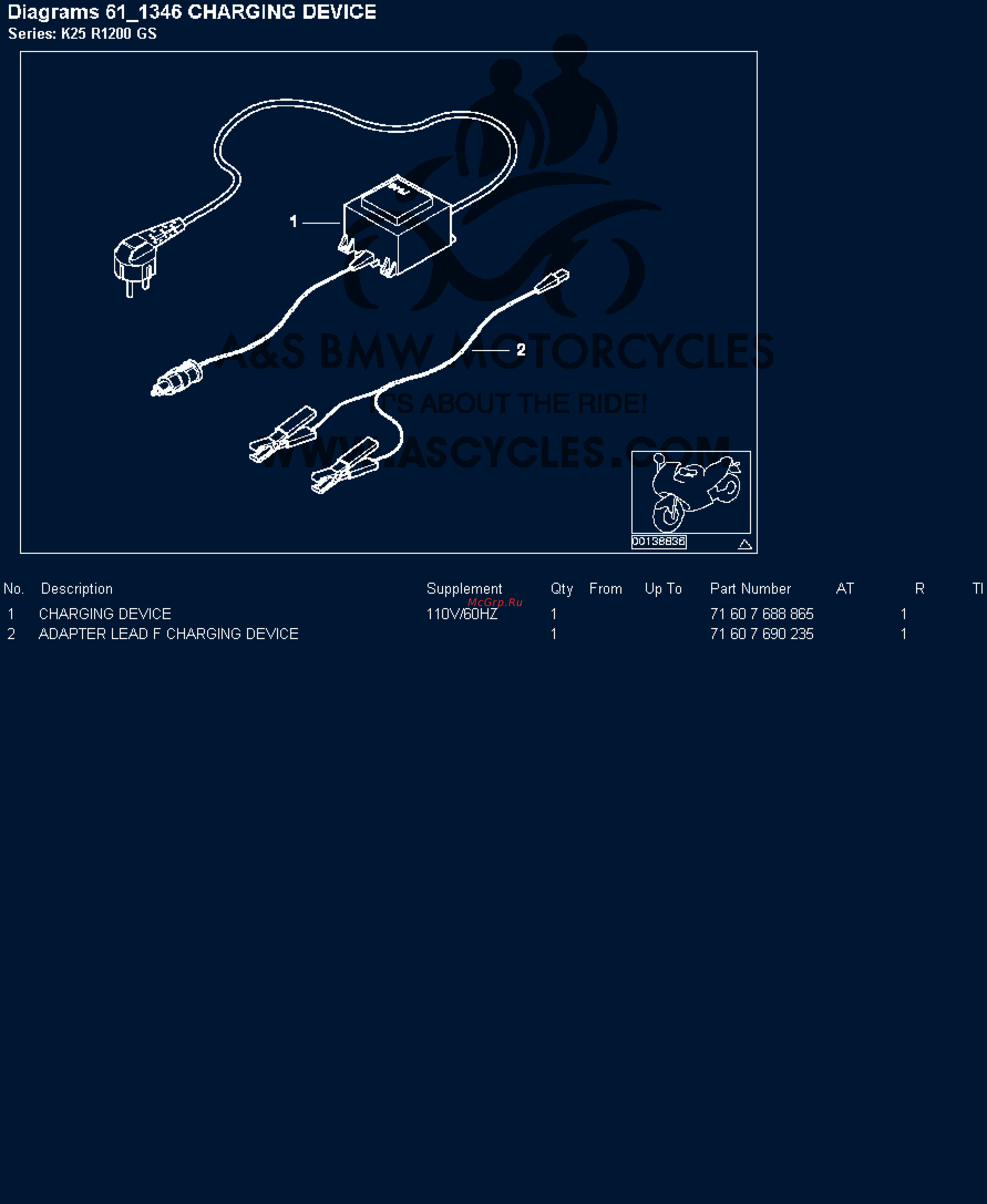 BMW 1200GS [127/142] Diagrams 61_1346 charging device