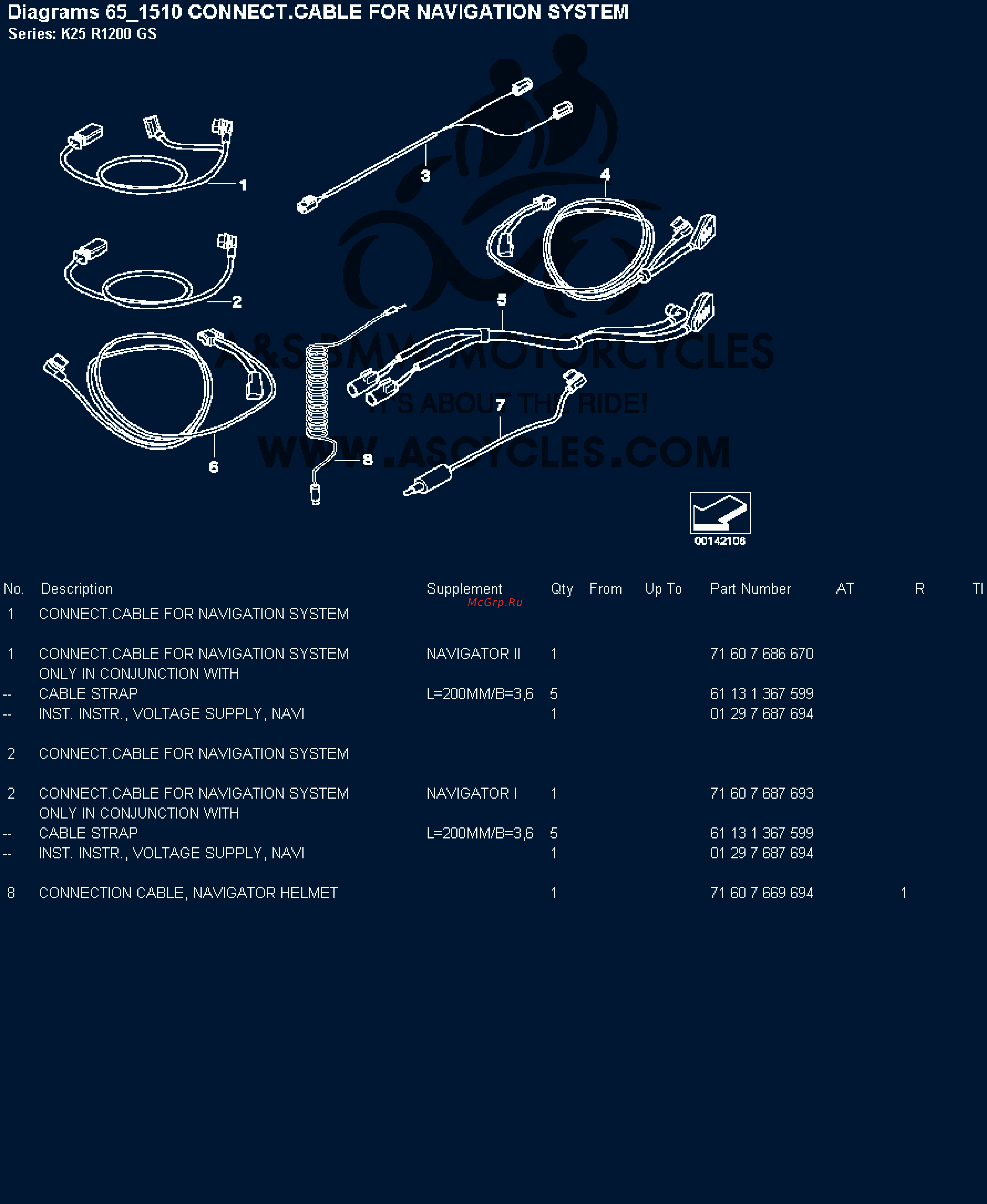 BMW 1200GS [137/142] Diagrams 65_1510 connect cable for navigation system