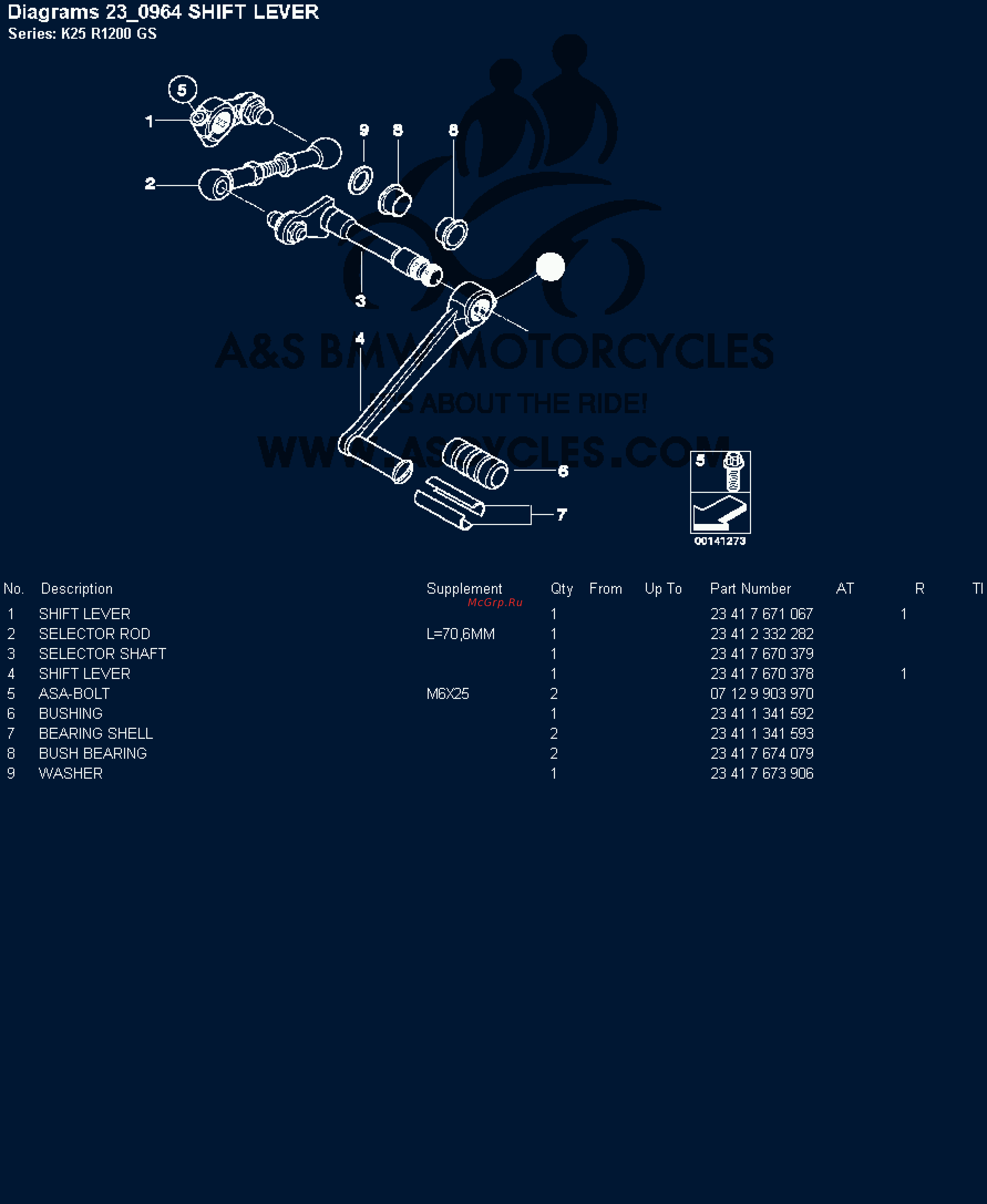 BMW 1200GS [45/142] Diagrams 23_0964 shift lever