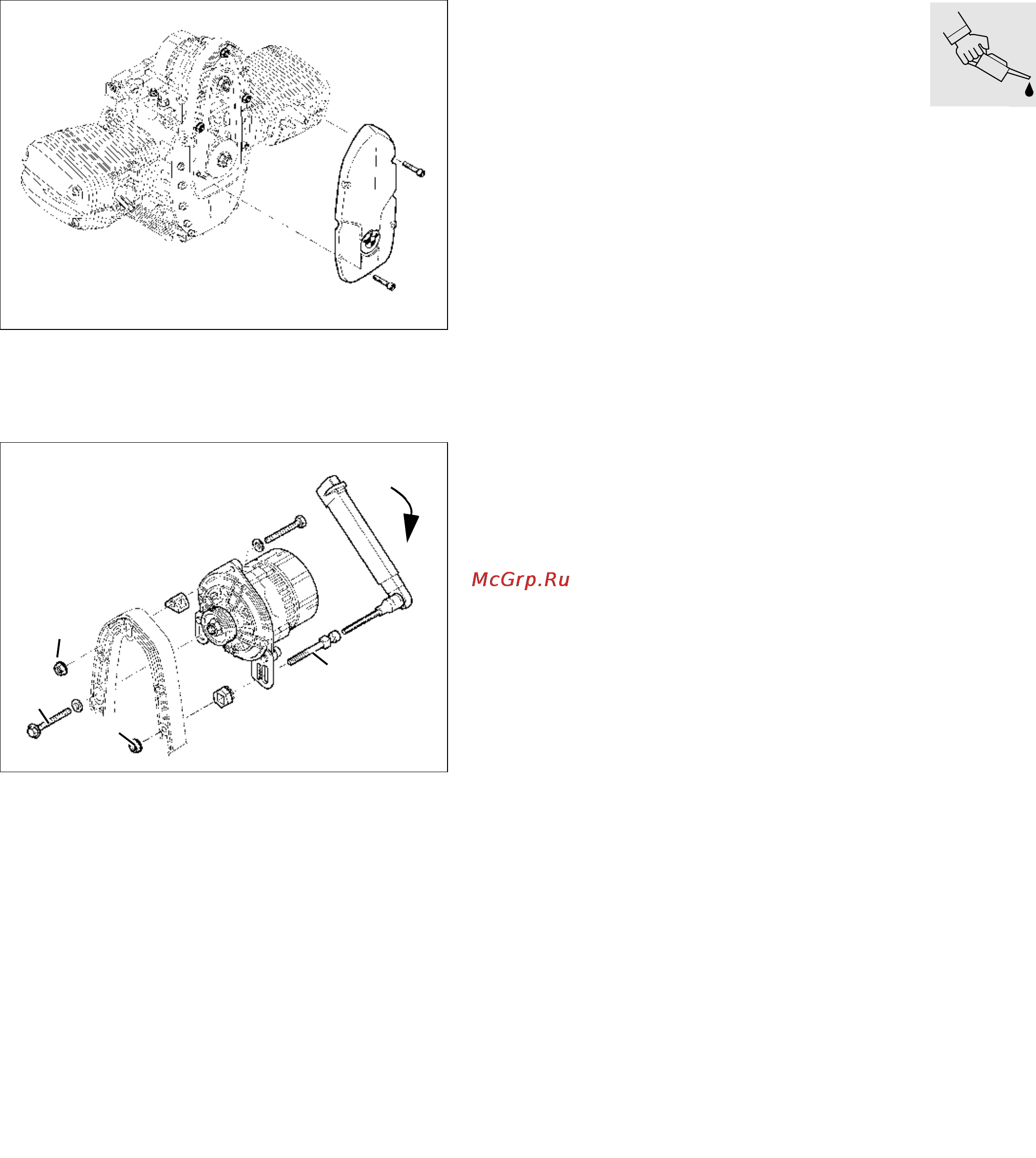 BMW R1150R ABS (2001) [38/95] Replacing poly v belt