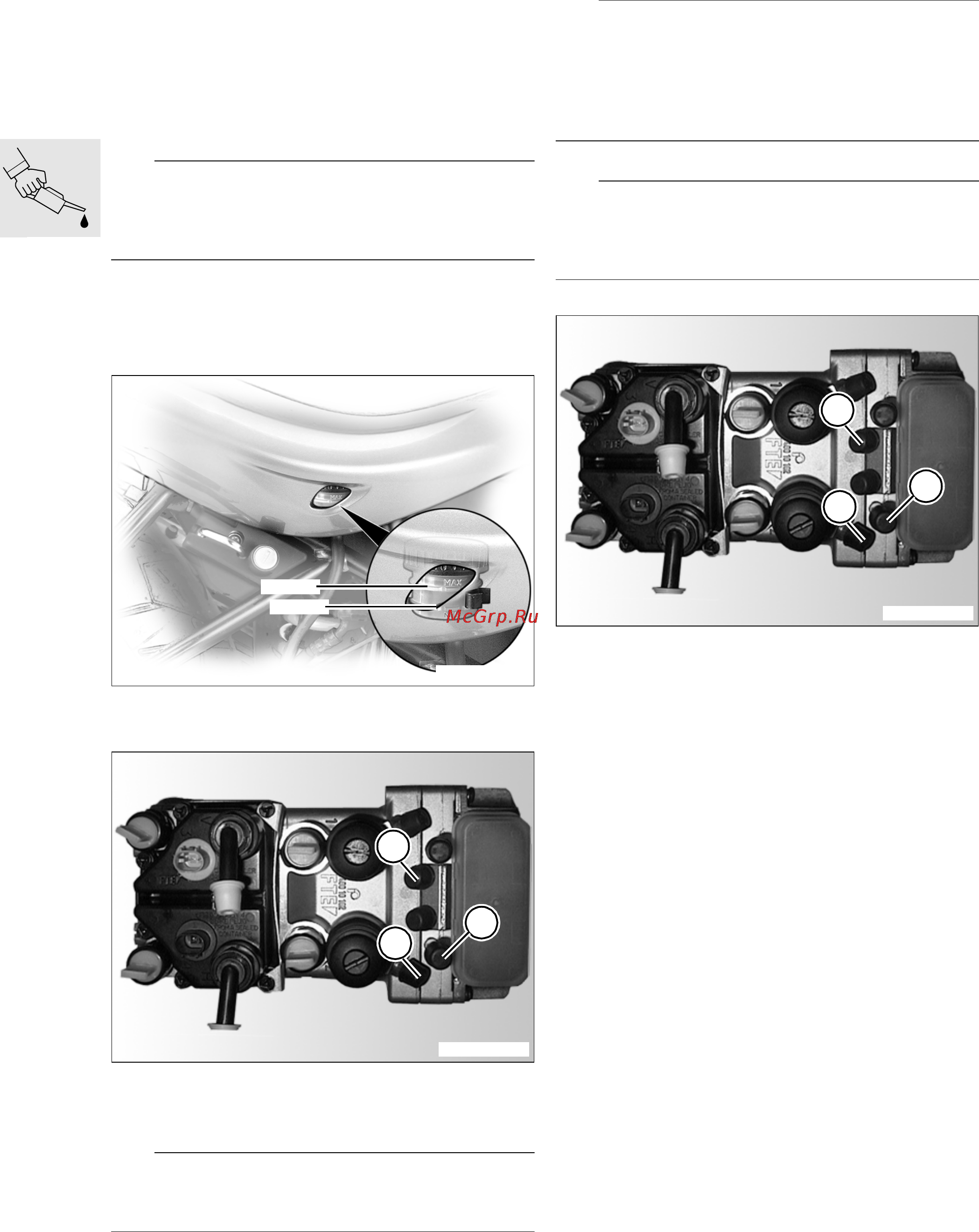 BMW R1150R ABS (2001) [57/95] Integral abs bleeding changing brake fluid in rear control circuit