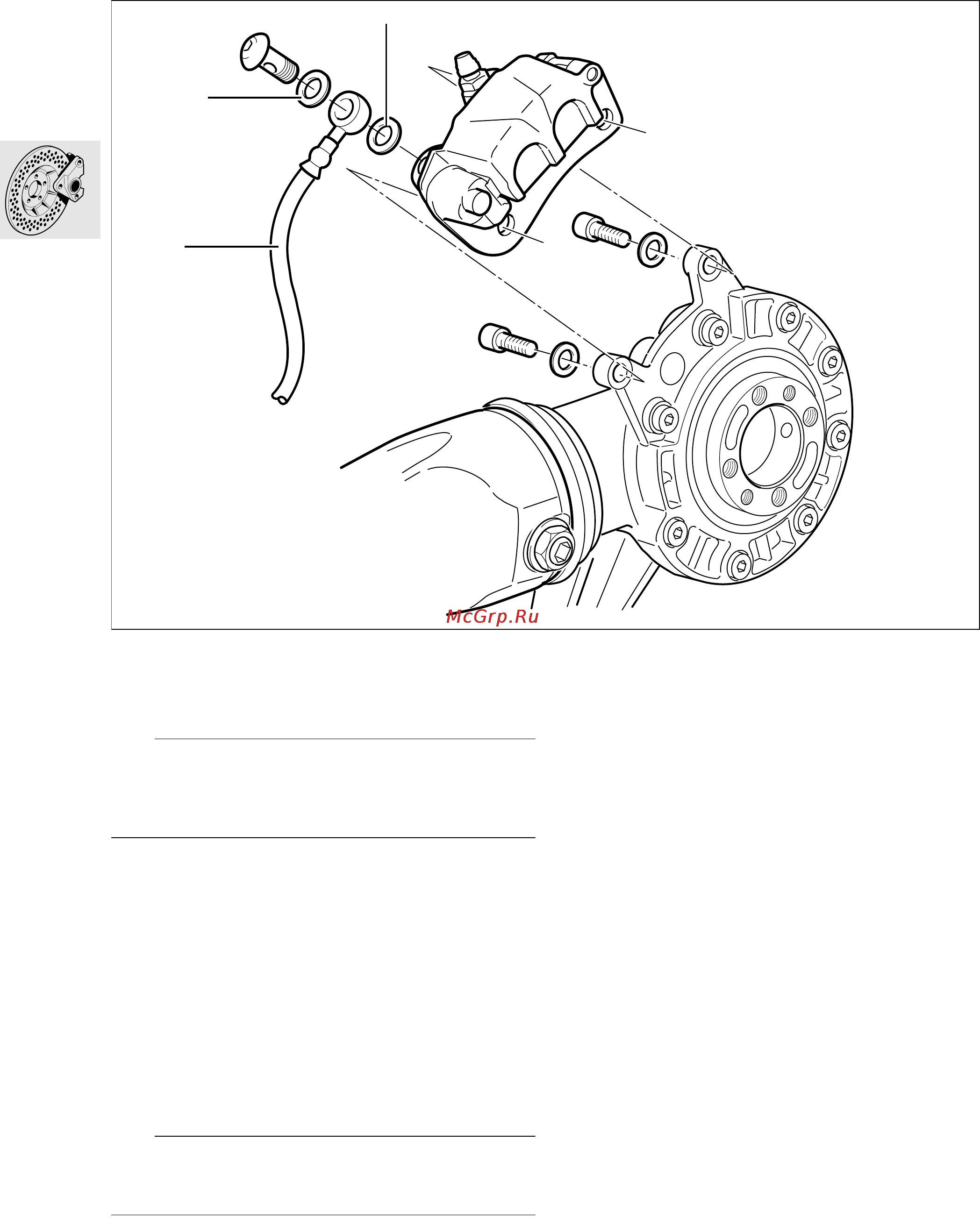 BMW R1150R ABS (2001) [71/95] Removing and refitting rear brake caliper