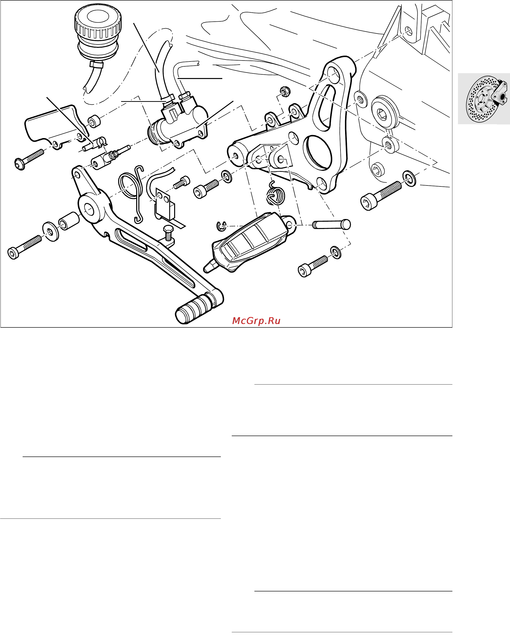 BMW R1150R ABS (2001) [76/95] Removing and refitting brake master cylinder
