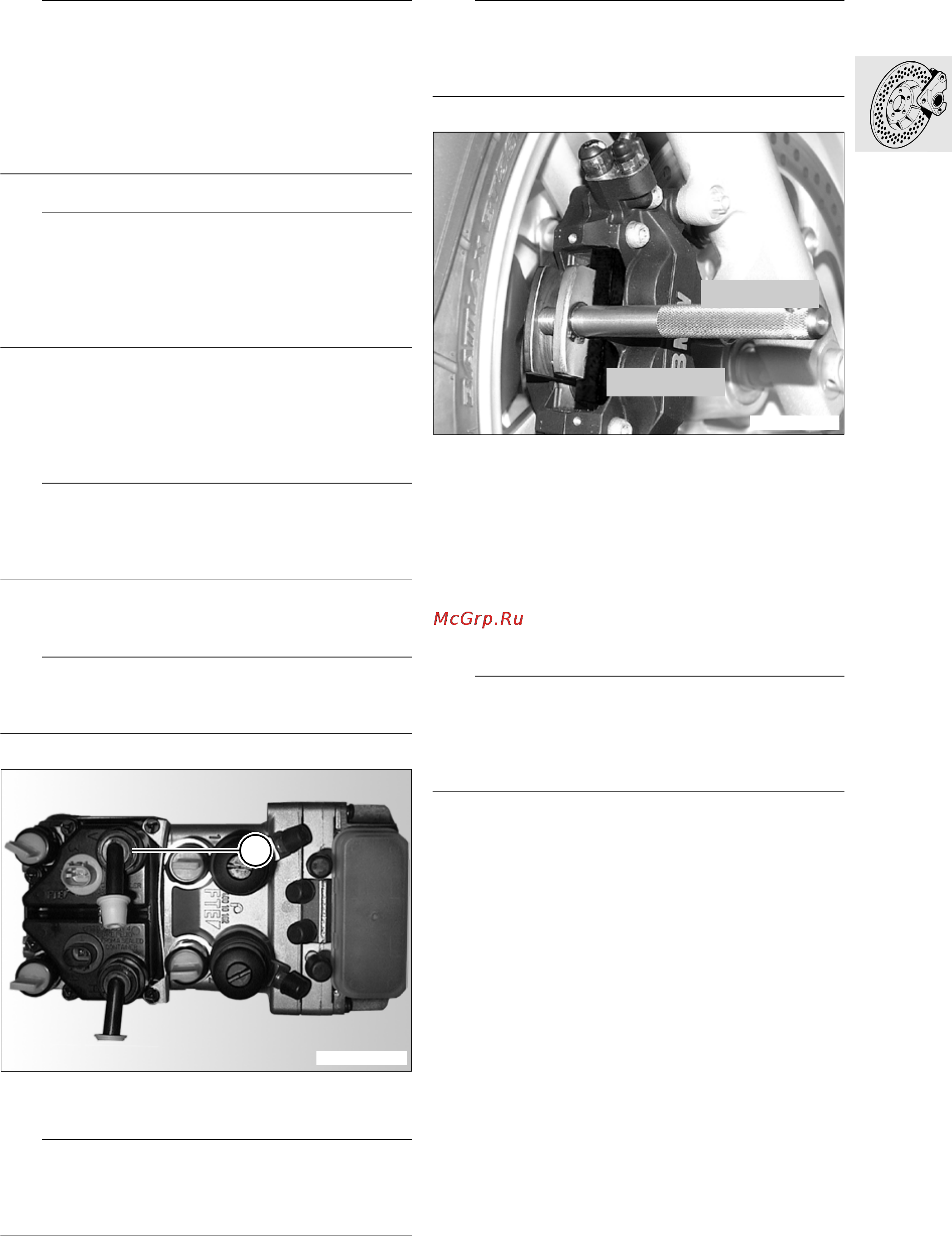 BMW R1150R ABS (2001) [80/95] Bleeding wheel circuits
