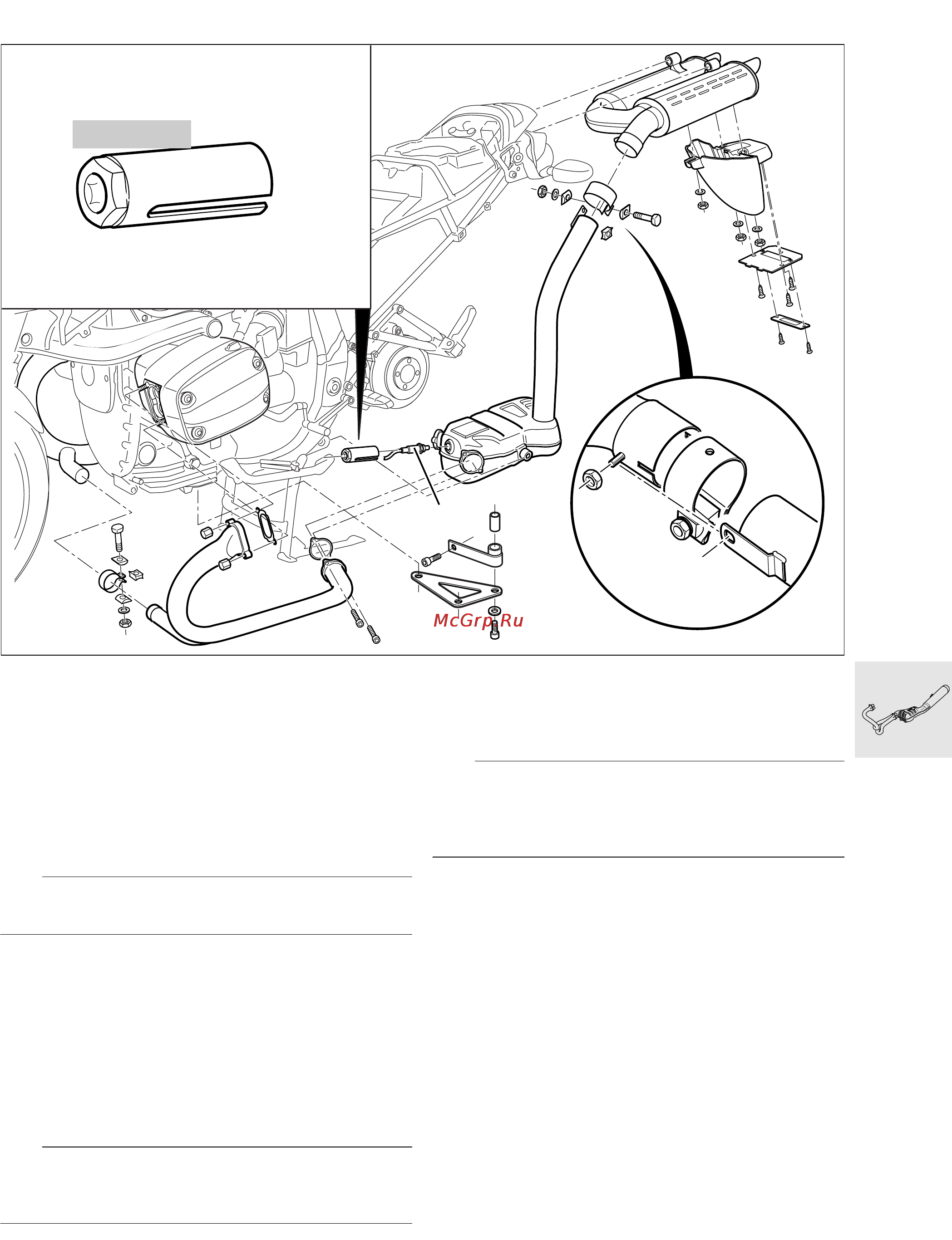 BMW R1100S (1999) [139/302] Removing and installing exhaust manifolds