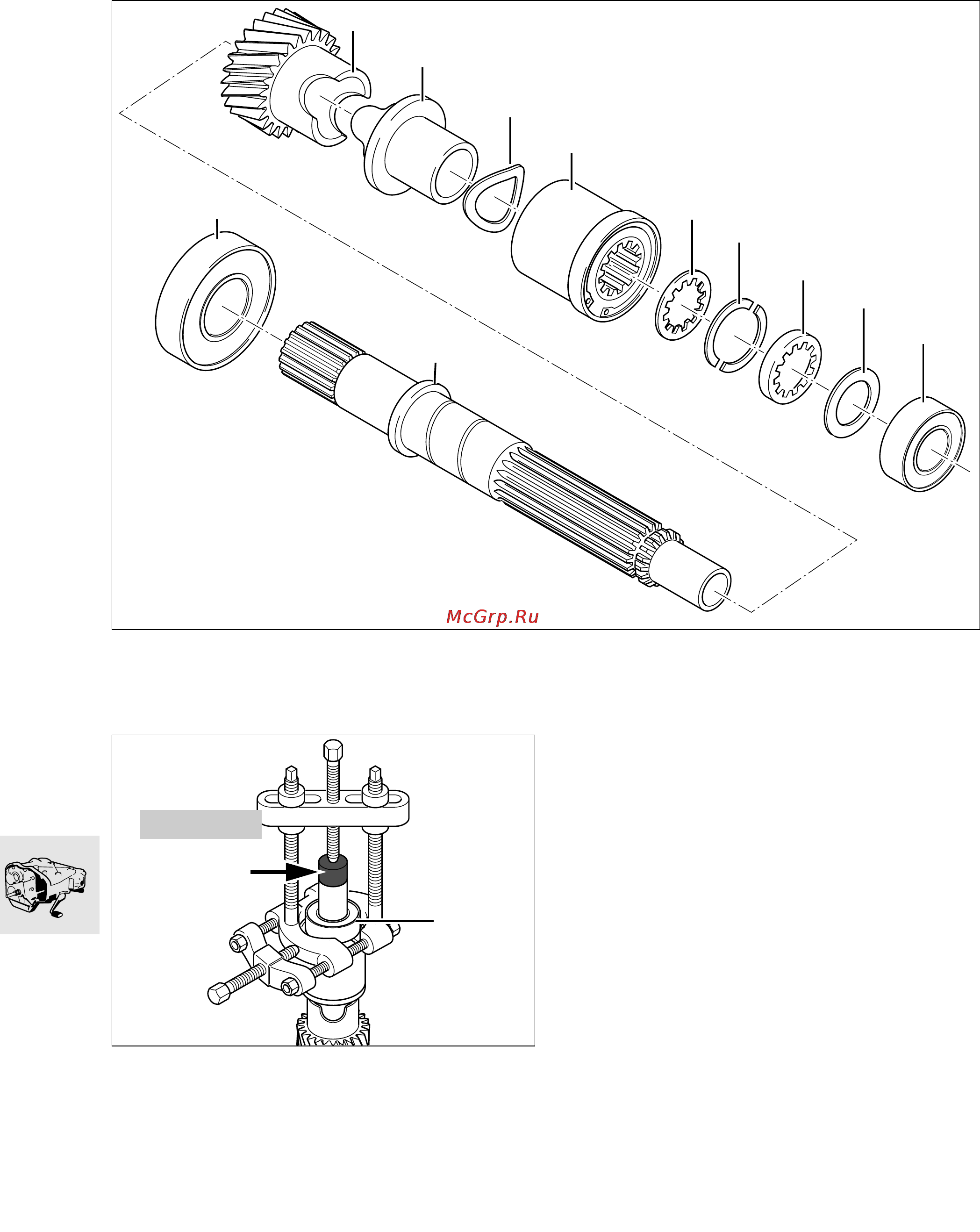 BMW R1100S (1999) [160/302] Disassembling assembling input shaft
