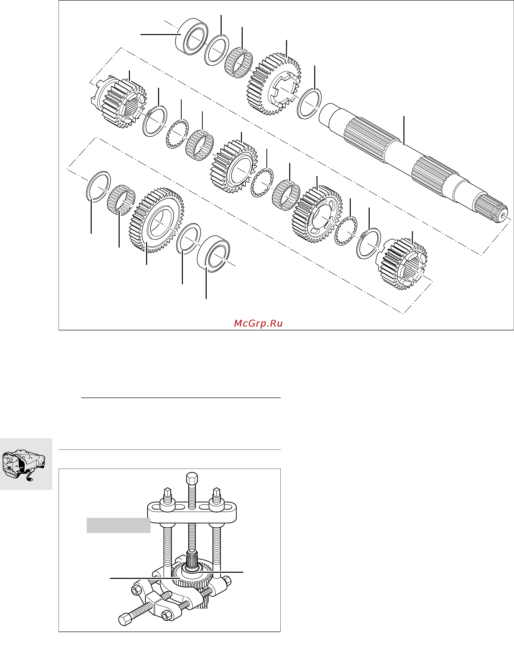 BMW R1100S (1999) [162/302] Disassembling assembling output shaft
