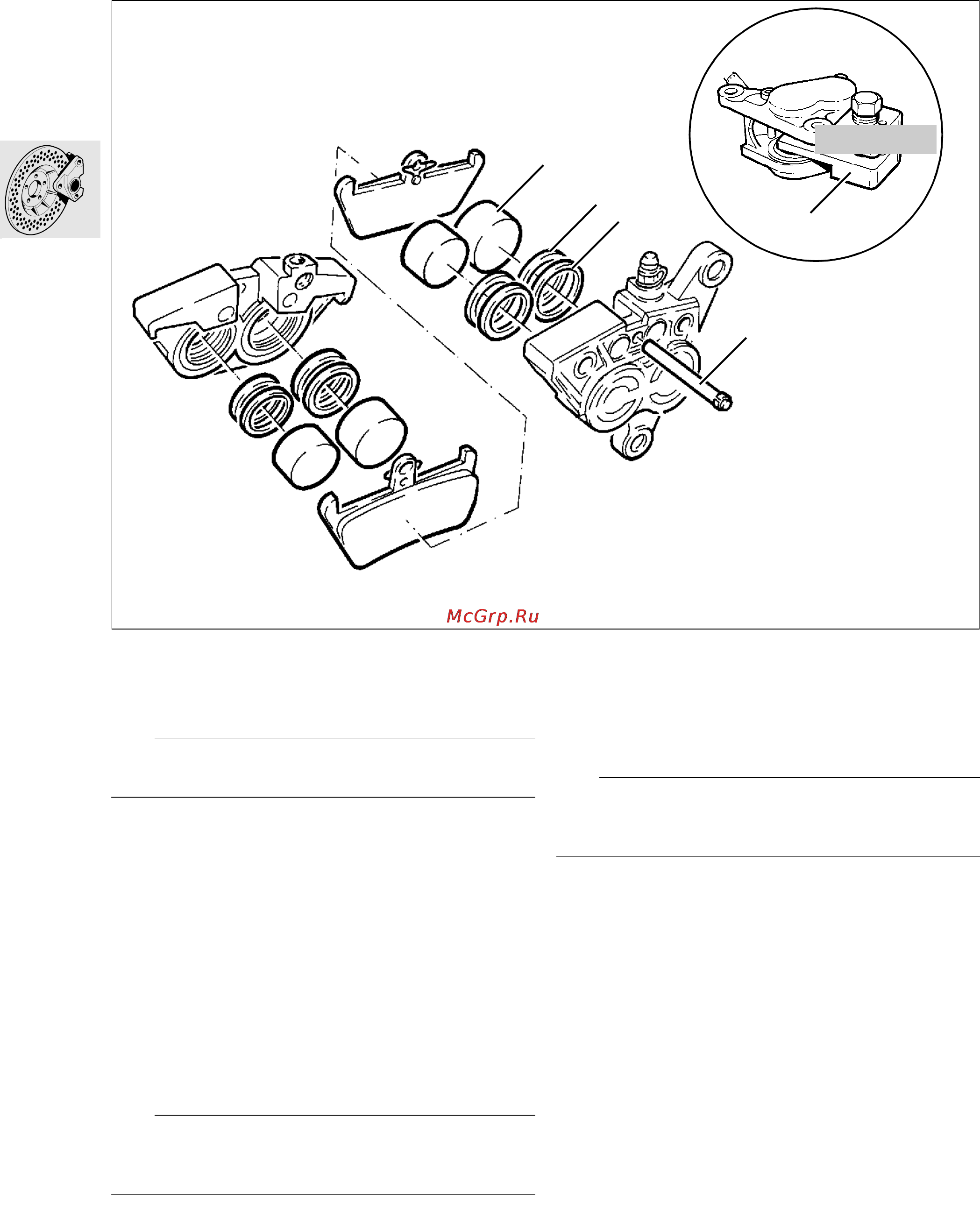 BMW R1100S (1999) [220/302] Disassembling front brake caliper