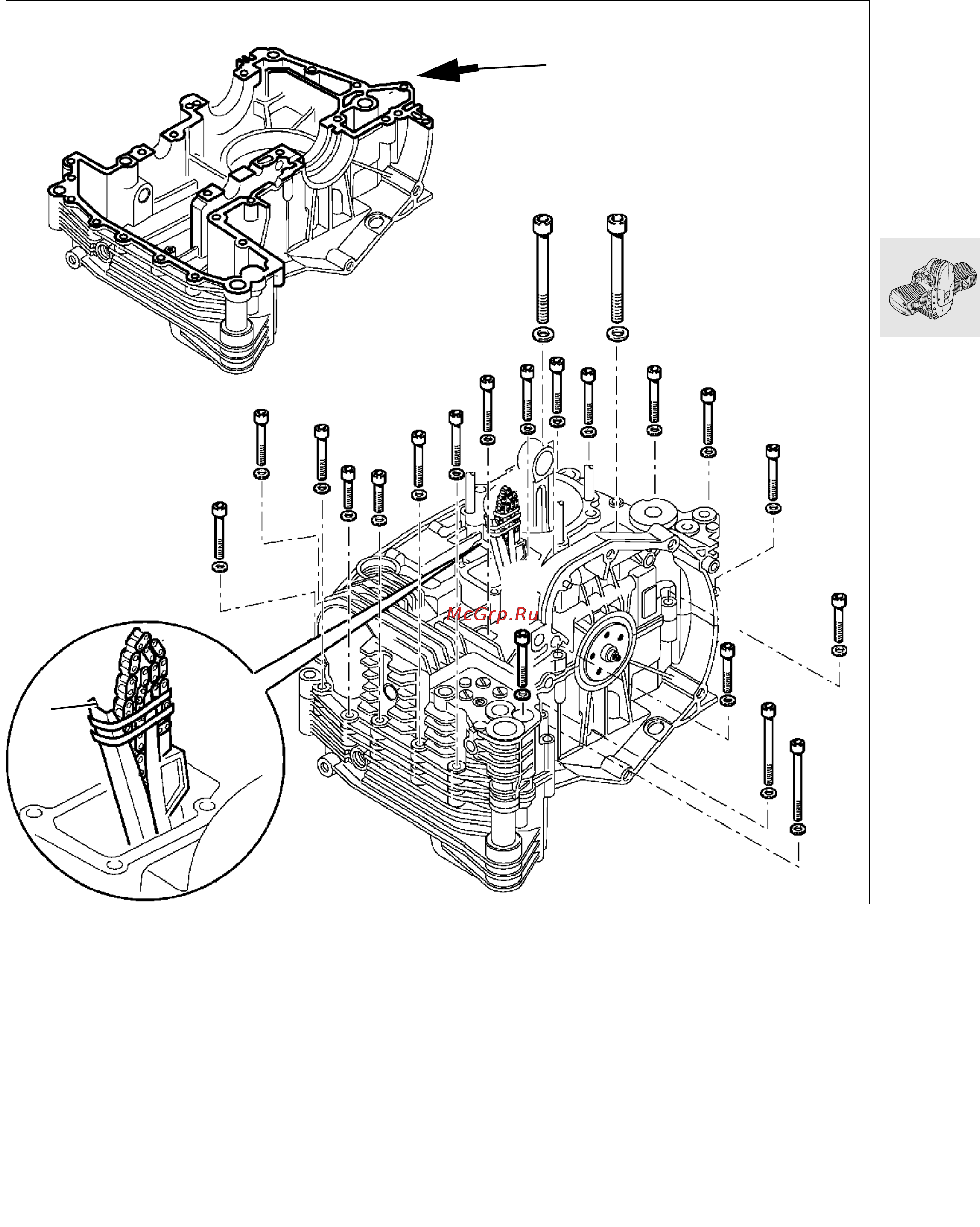 BMW R1100S (1999) [91/302] Assembling engine block