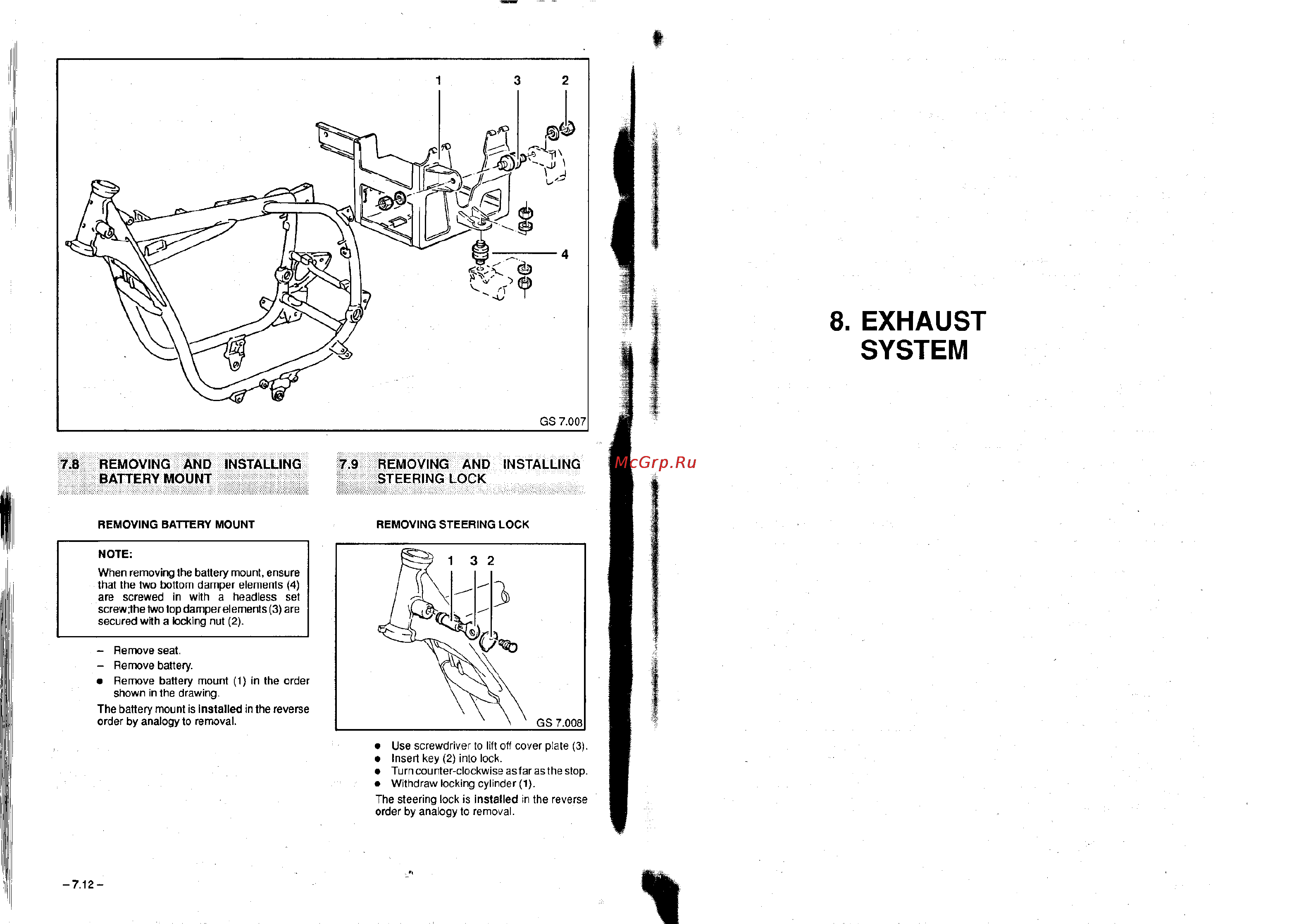 BMW R100R [105/168] Exhaust system