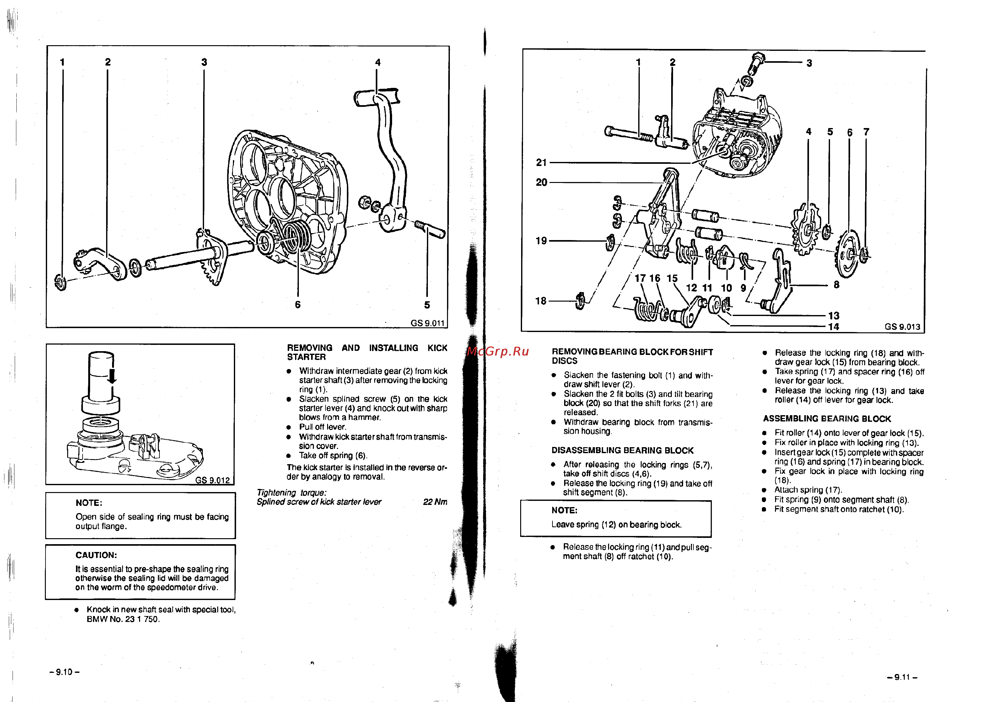 BMW R100R [114/168] Assembling bearing block