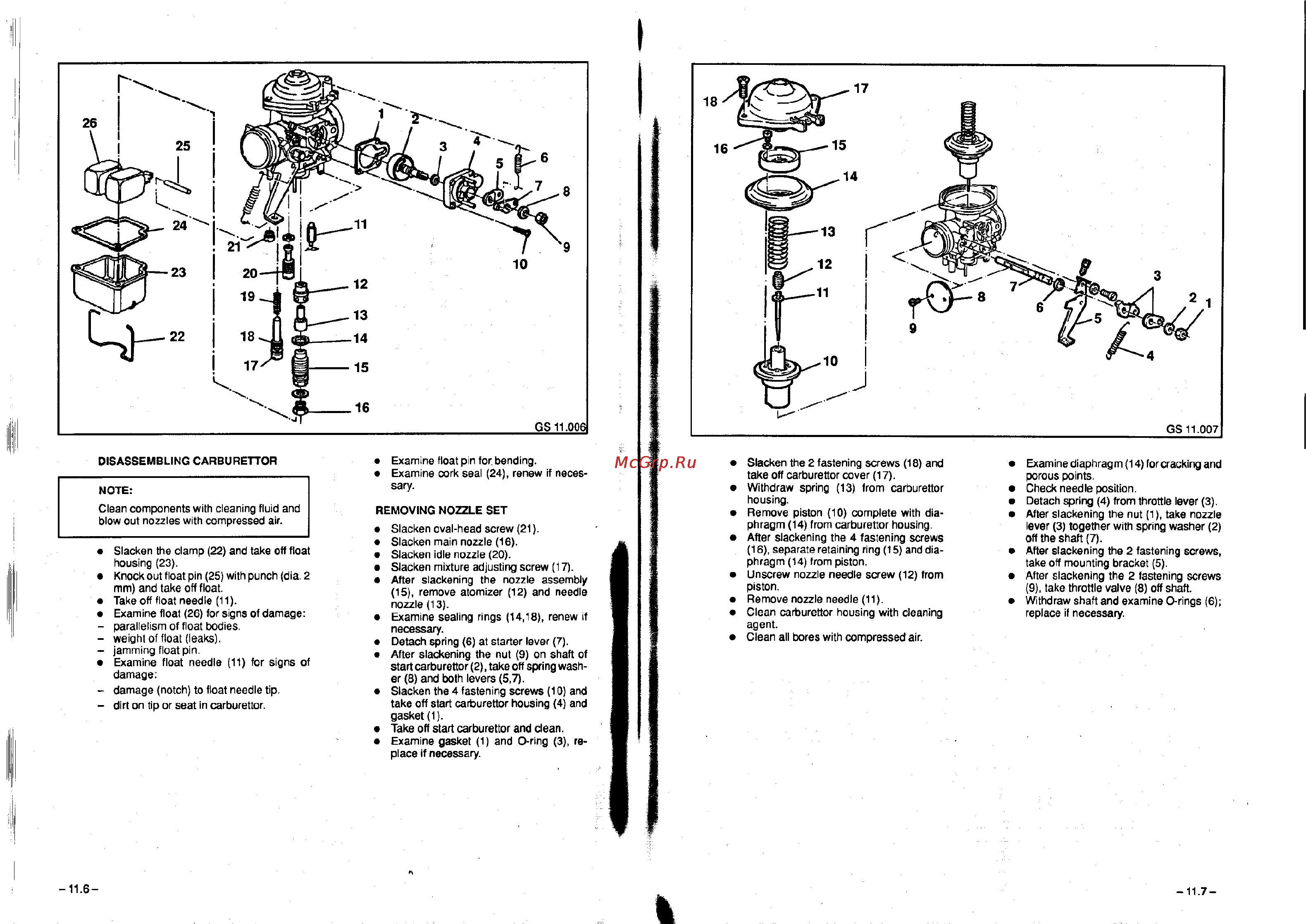 BMW R100R [130/168] Disassembling carburettor