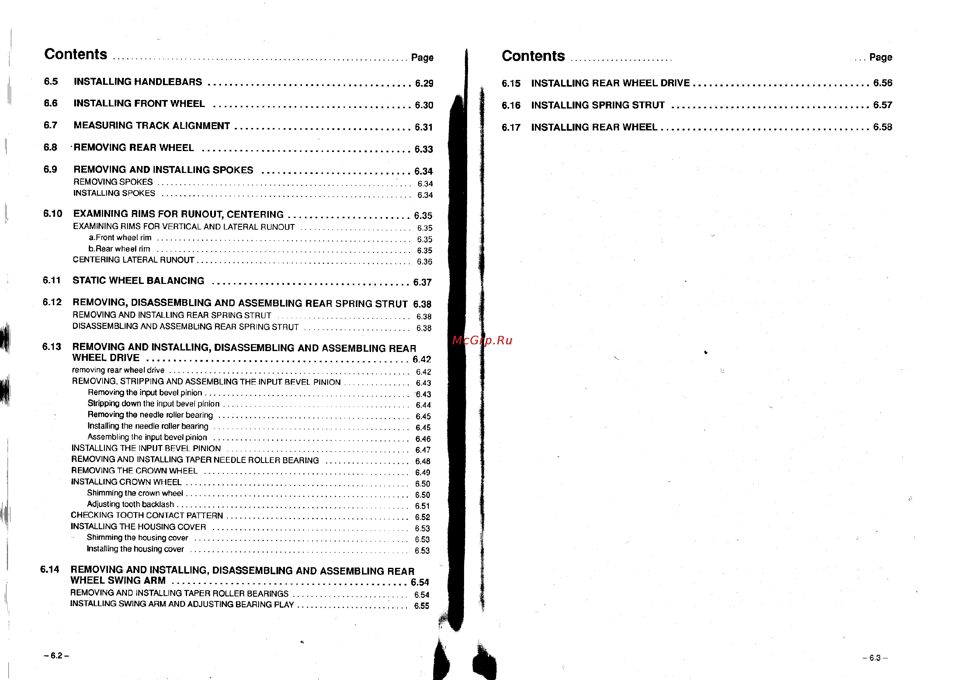 BMW R100R [72/168] Contents