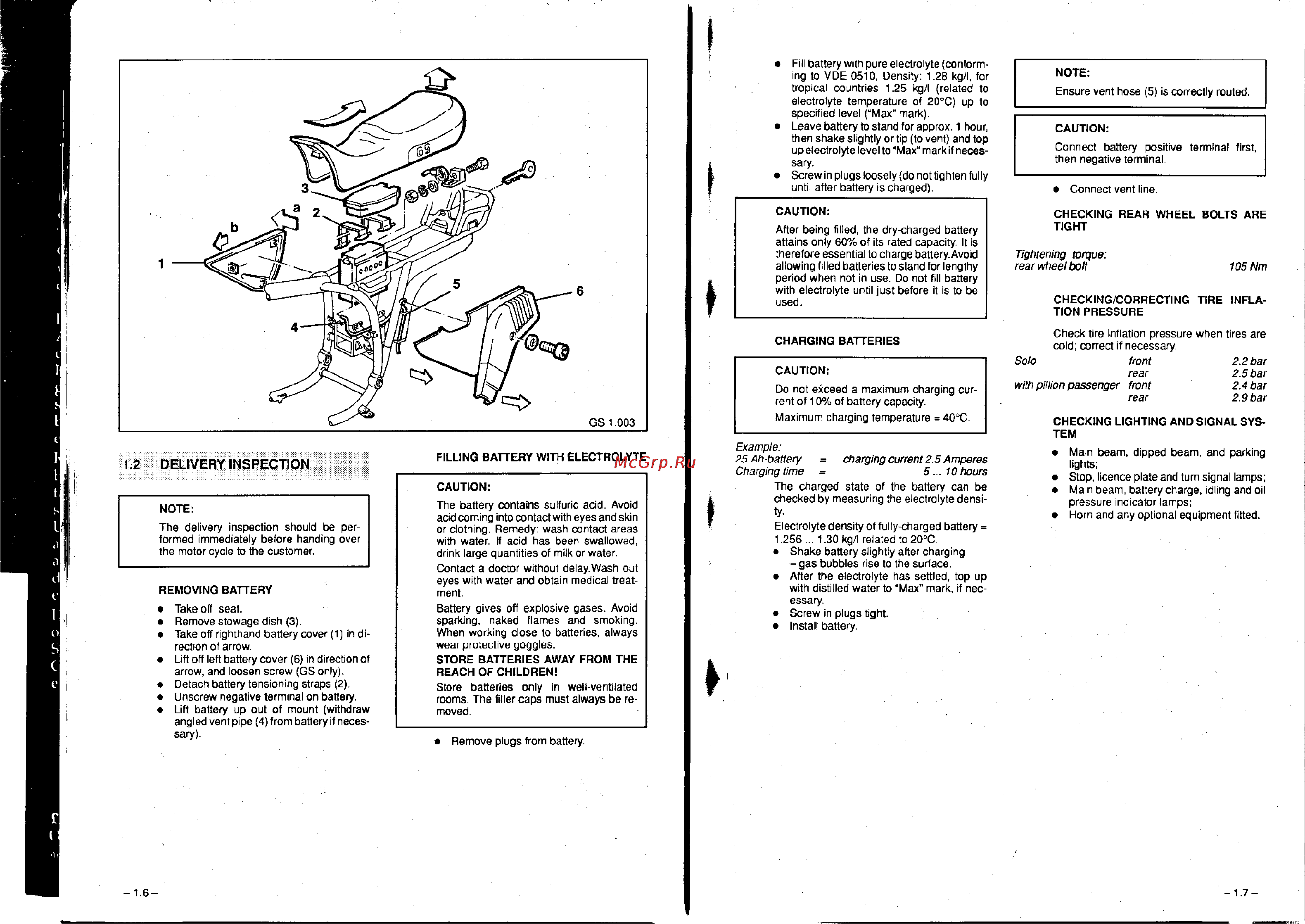 BMW R100R [8/168] Delivery inspection
