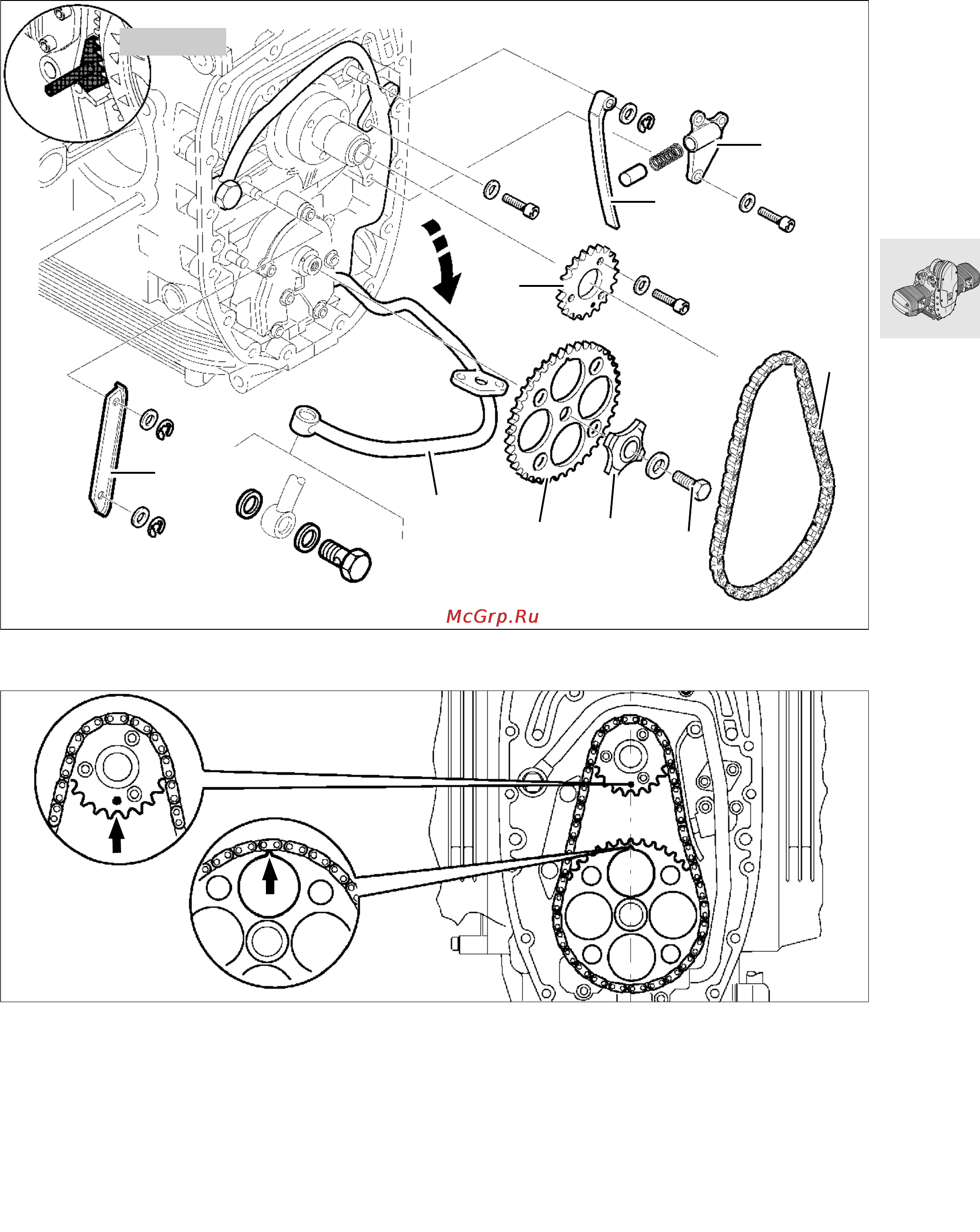 BMW R850 1100GS (2000) [121/464] Removing auxiliary shaft drive
