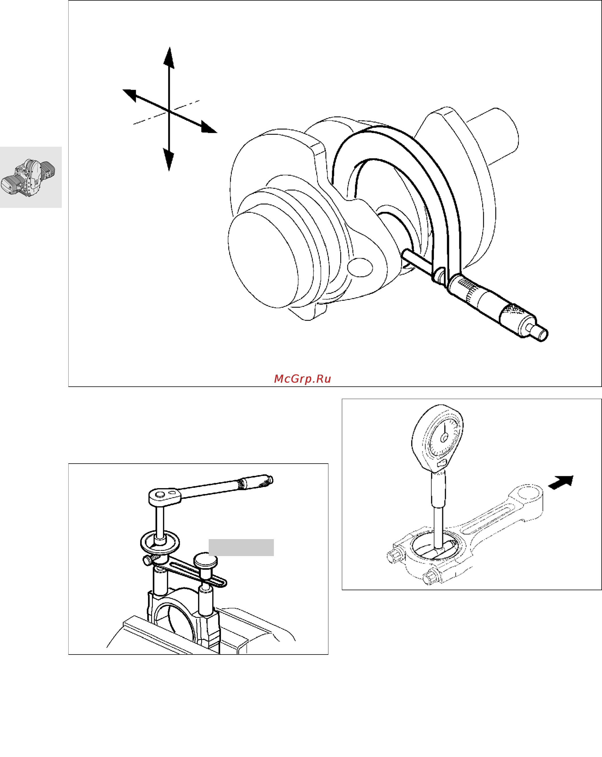 BMW R1100RS (2000) [130/464] Measuring big end bearing play