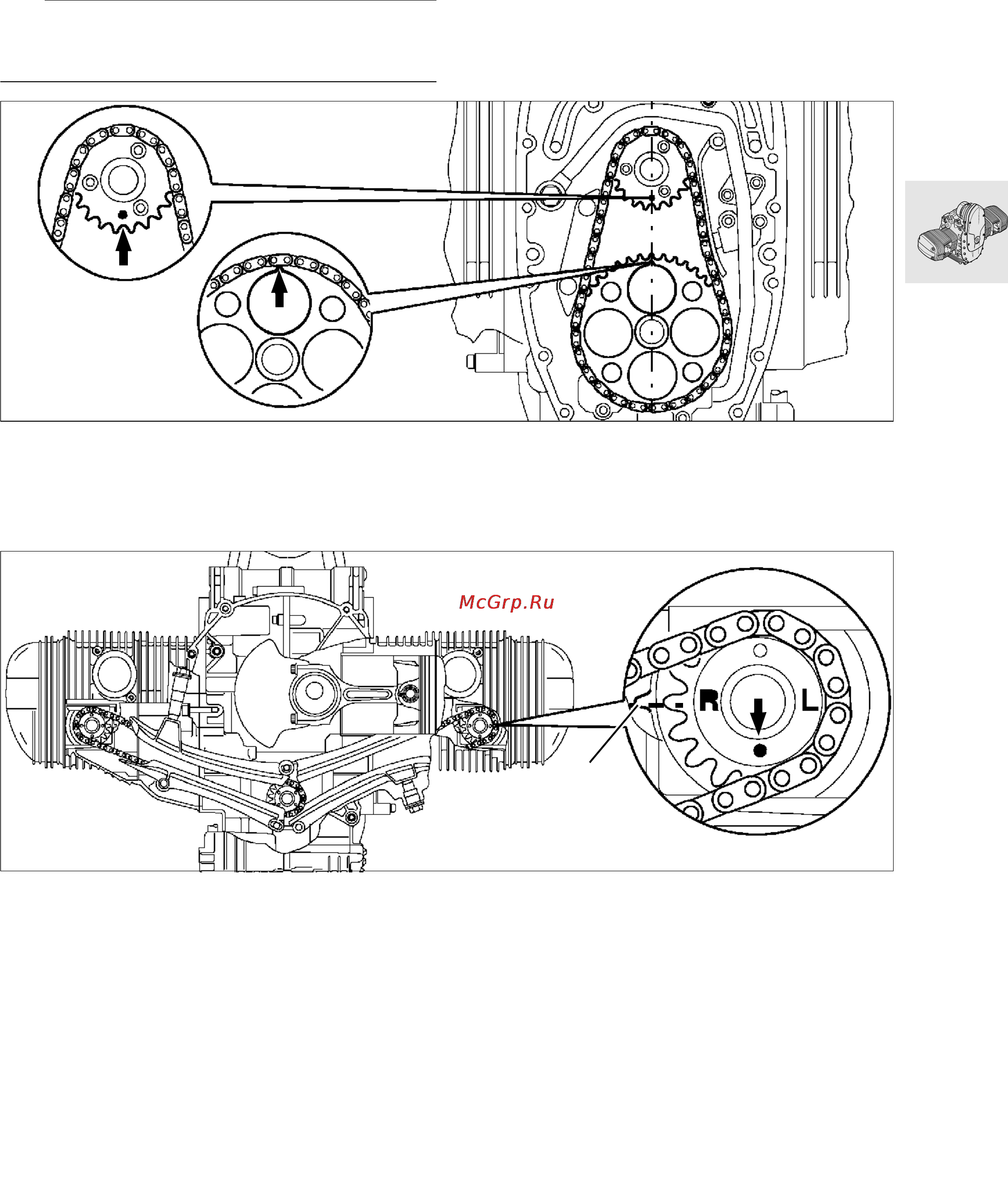 BMW R1100RS (2000) [143/464] Installing right cylinder head