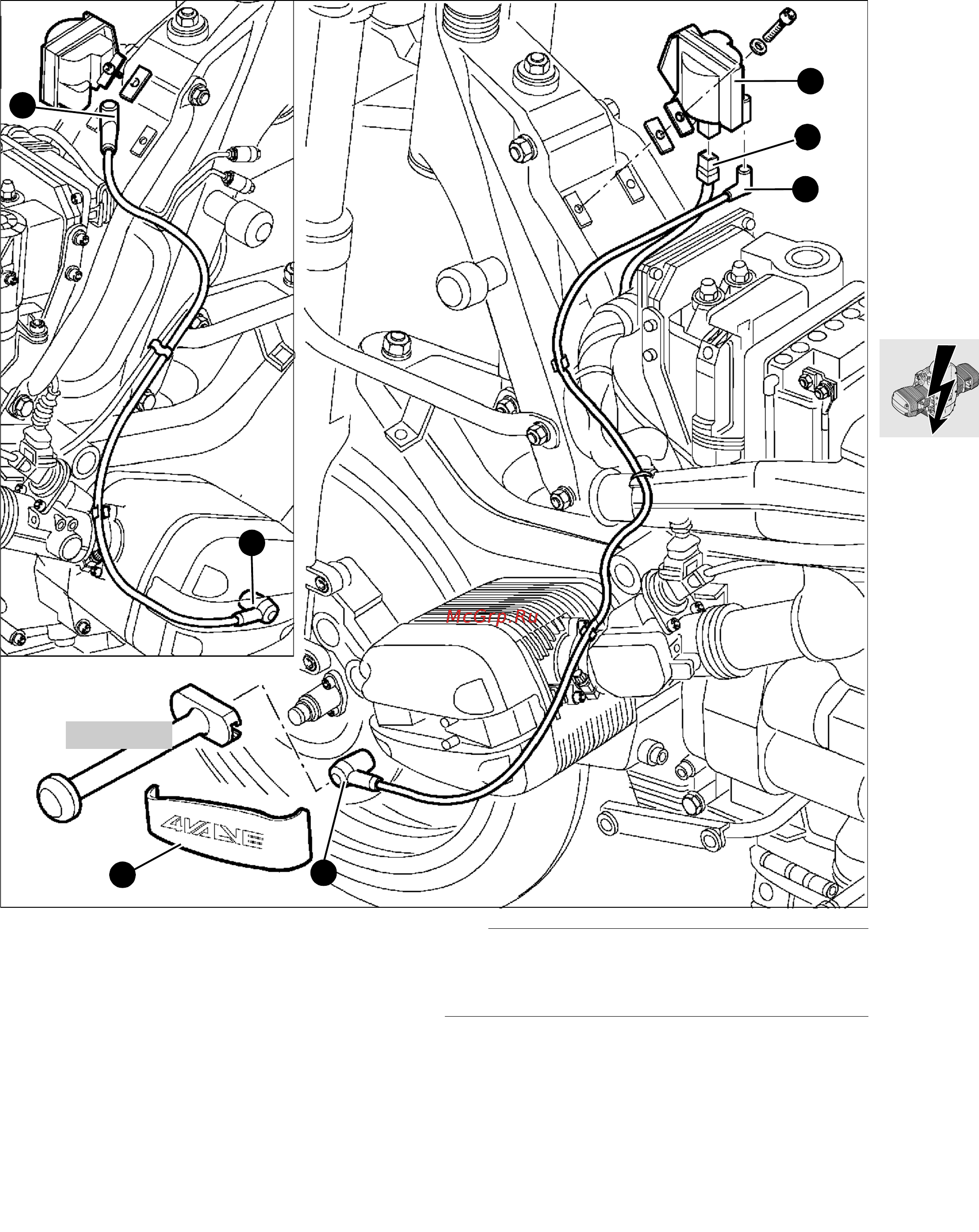 BMW R1100RS (2000) [156/464] Checking ignition coil resistance