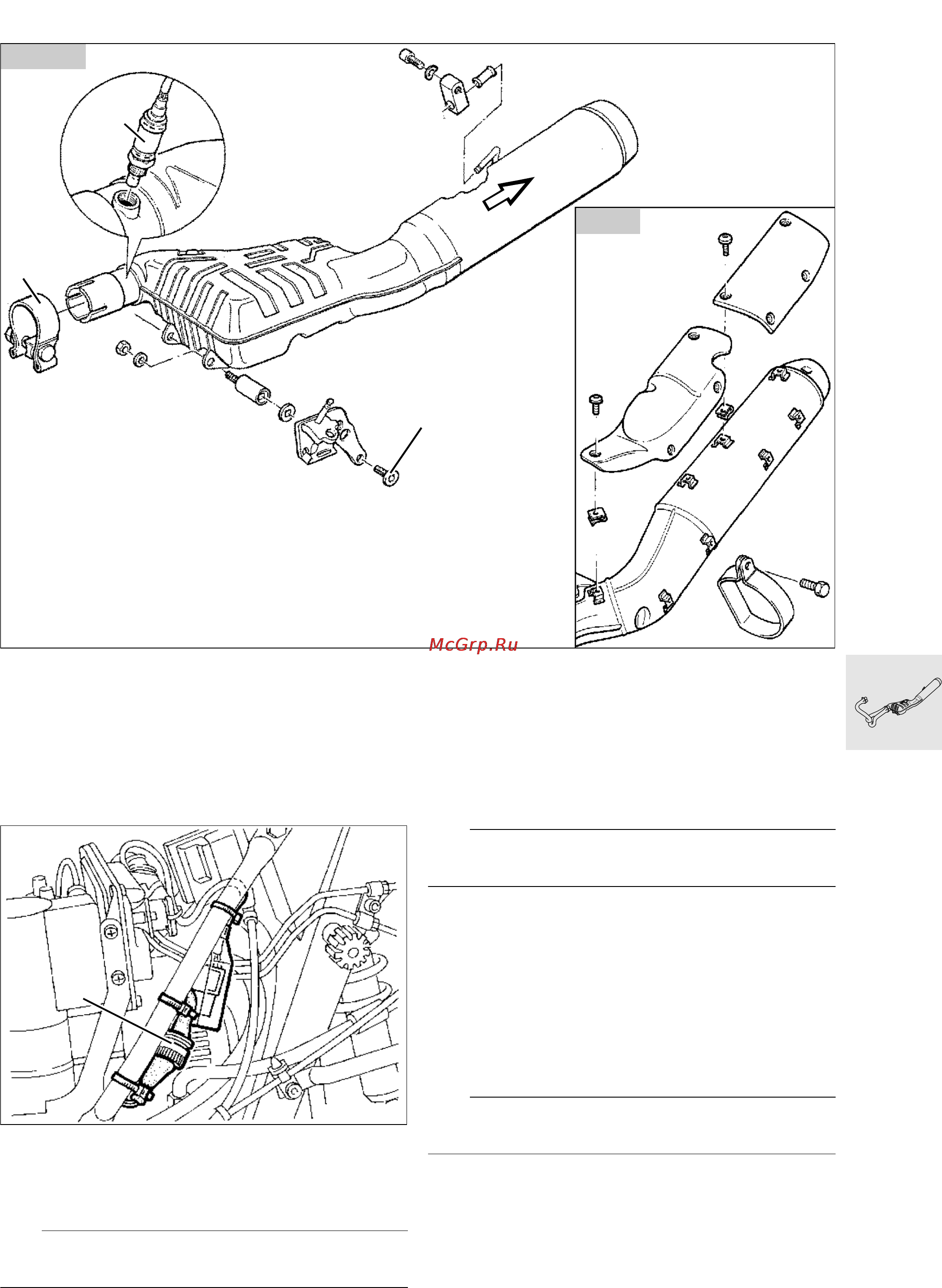 BMW K1100RT (2000) [187/464] Removing and installing exhaust system