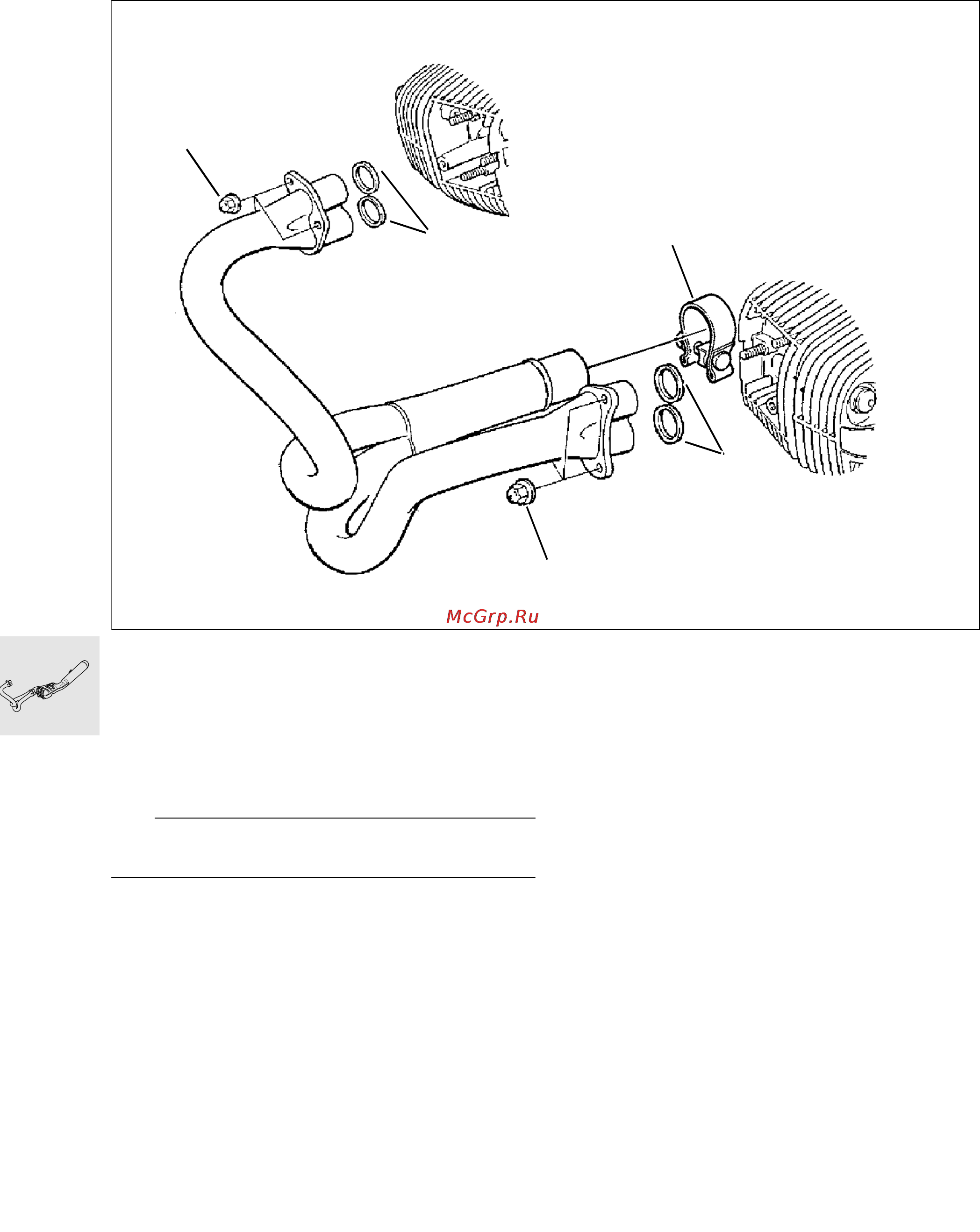 BMW K1100RT (2000) [188/464] Removing and installing front exhaust pipes