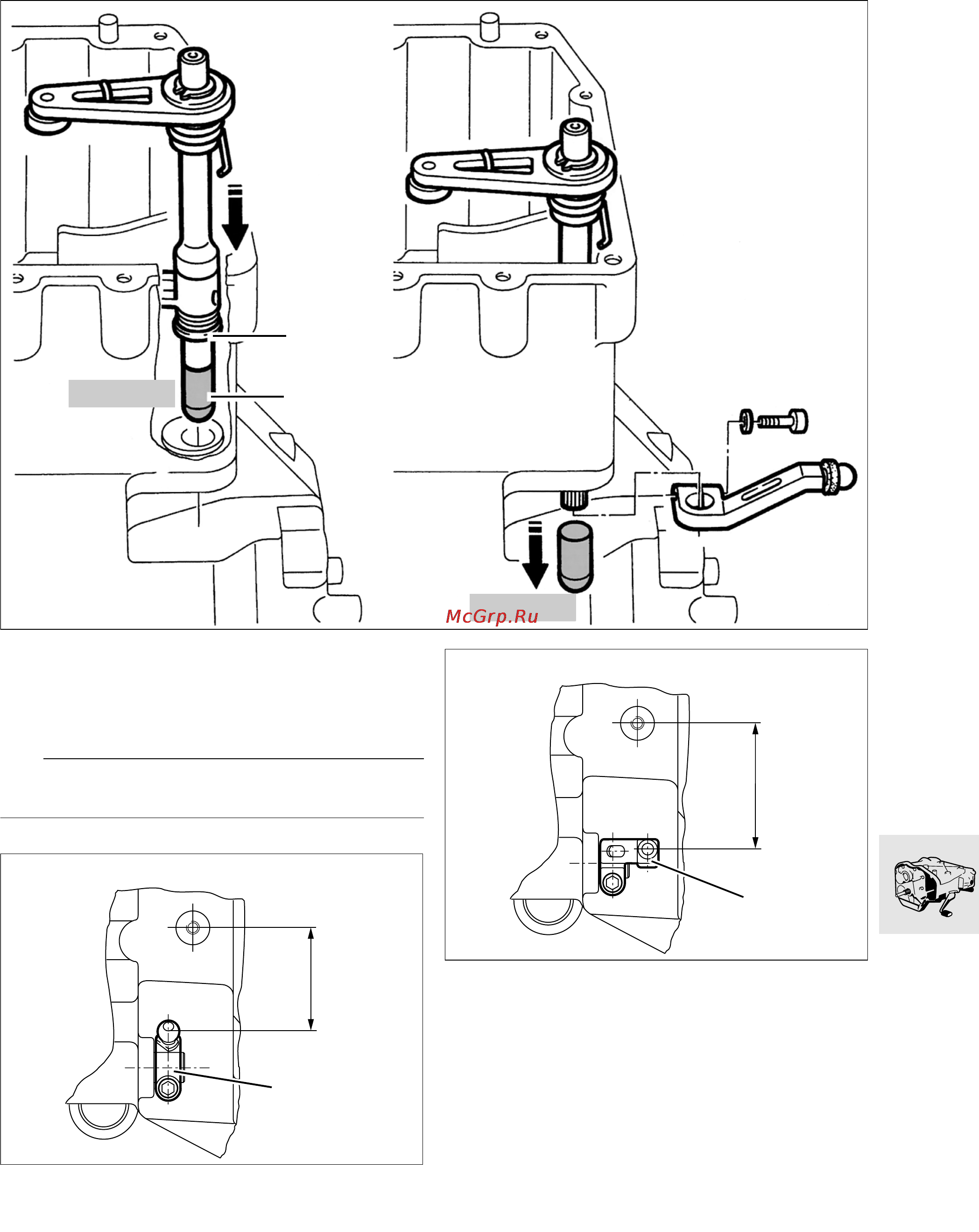 BMW R850 1100GS (2000) [229/464] Installing selector shaft