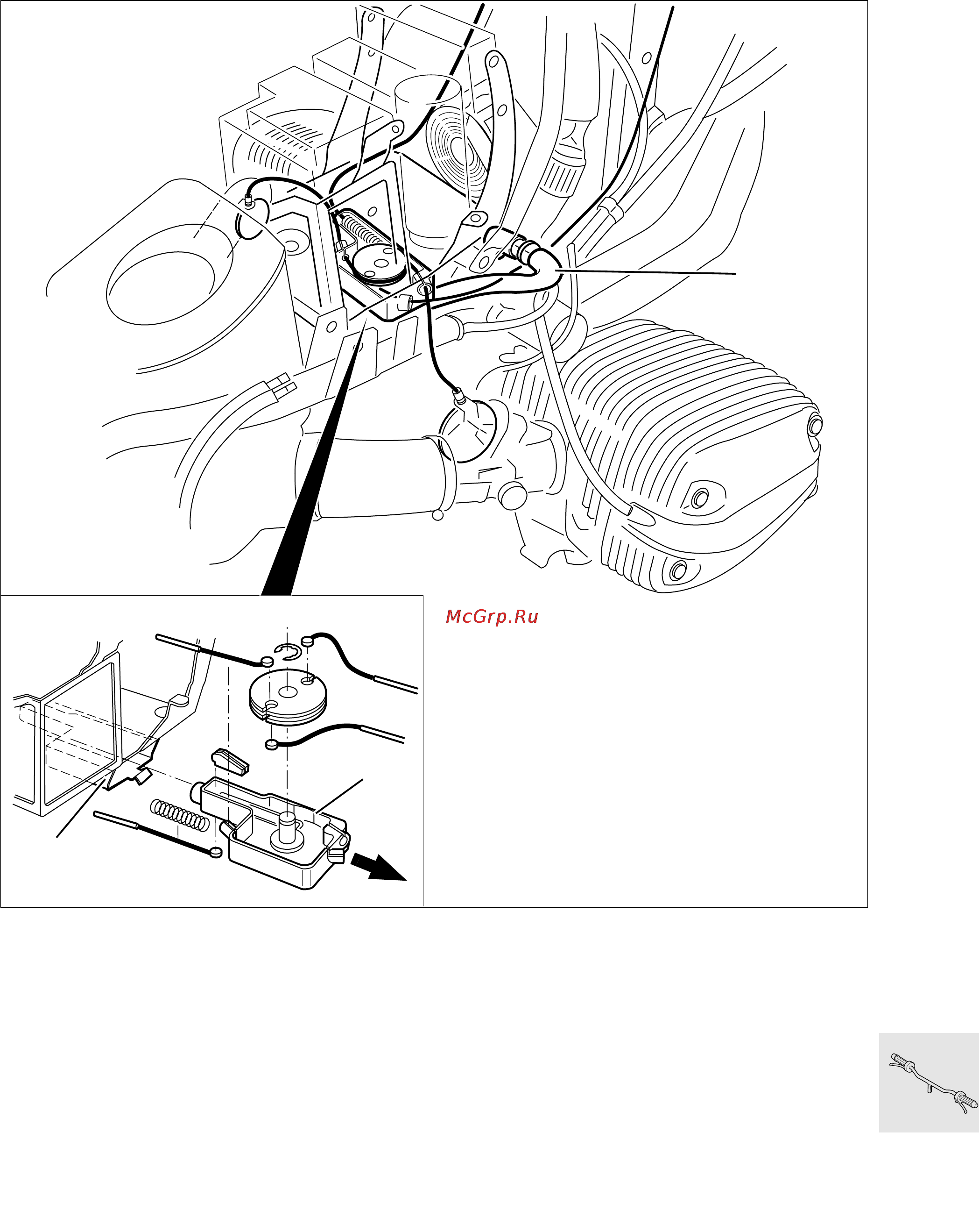 BMW K1100RT (2000) [265/464] Removing and installing wire cable distributor block