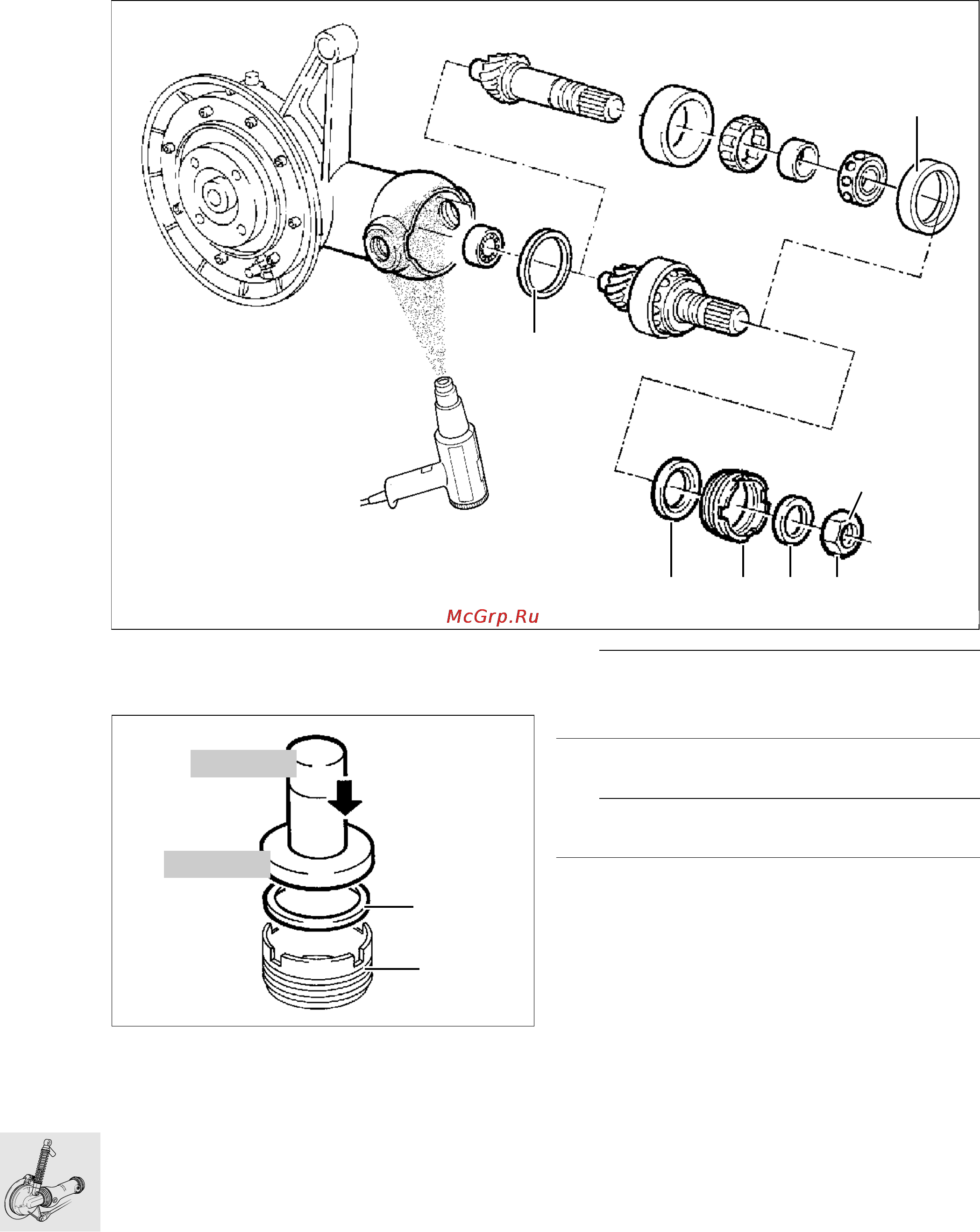 BMW R850 1100GS (2000) [283/464] Installing input bevel pinion