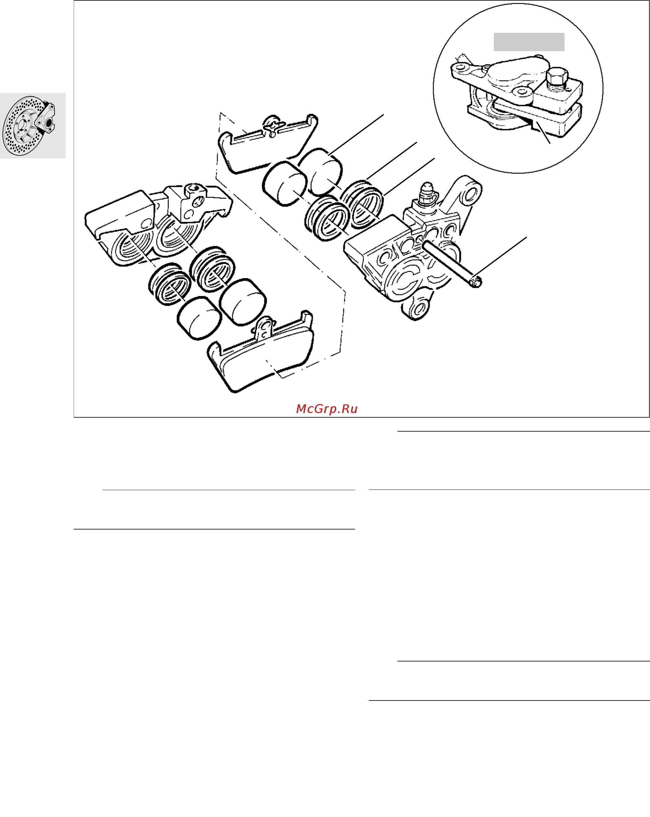 BMW K1100RT (2000) [303/464] Assembling front brake caliper