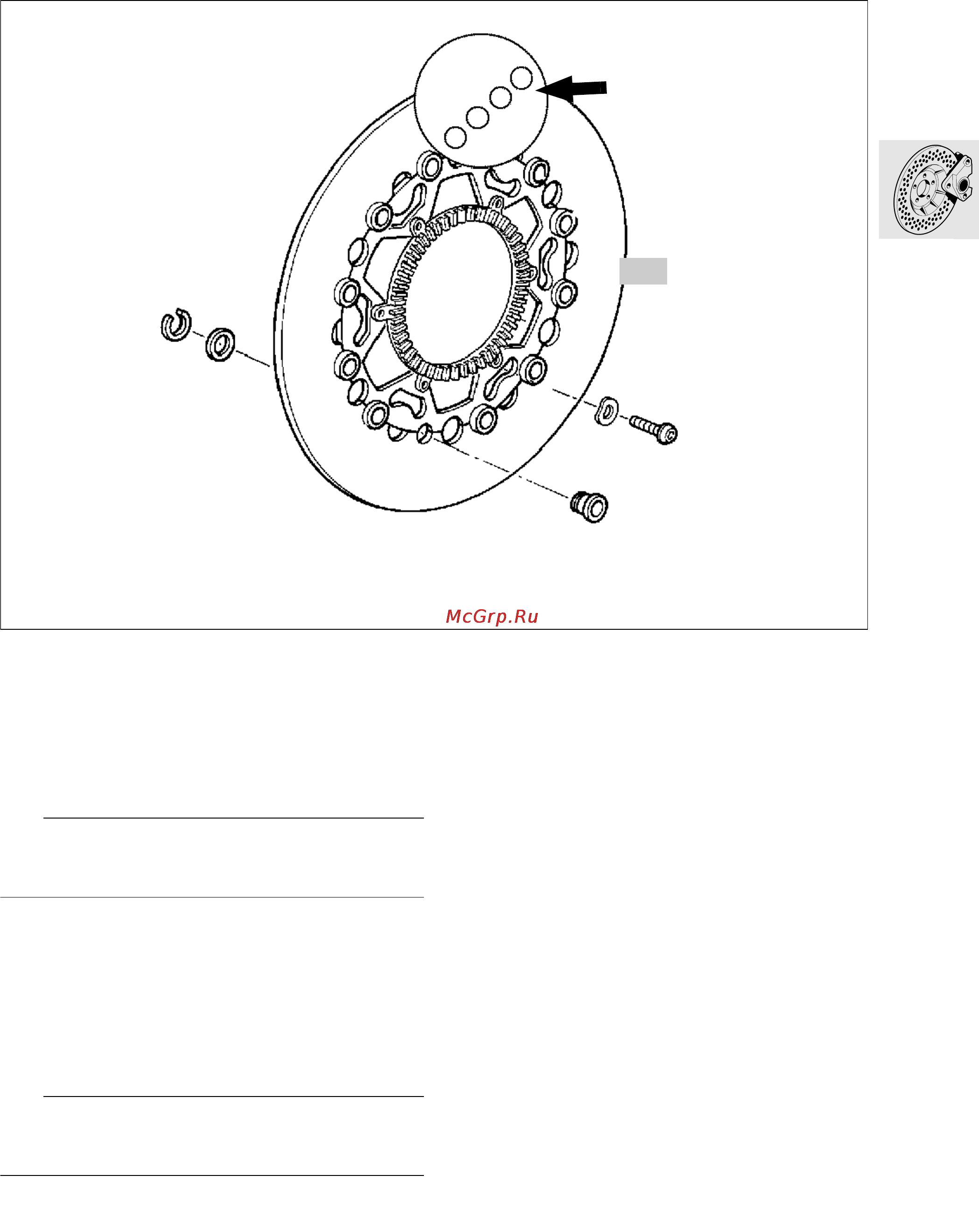 BMW R850 1100GS (2000) [308/464] Removing and installing front brake disc