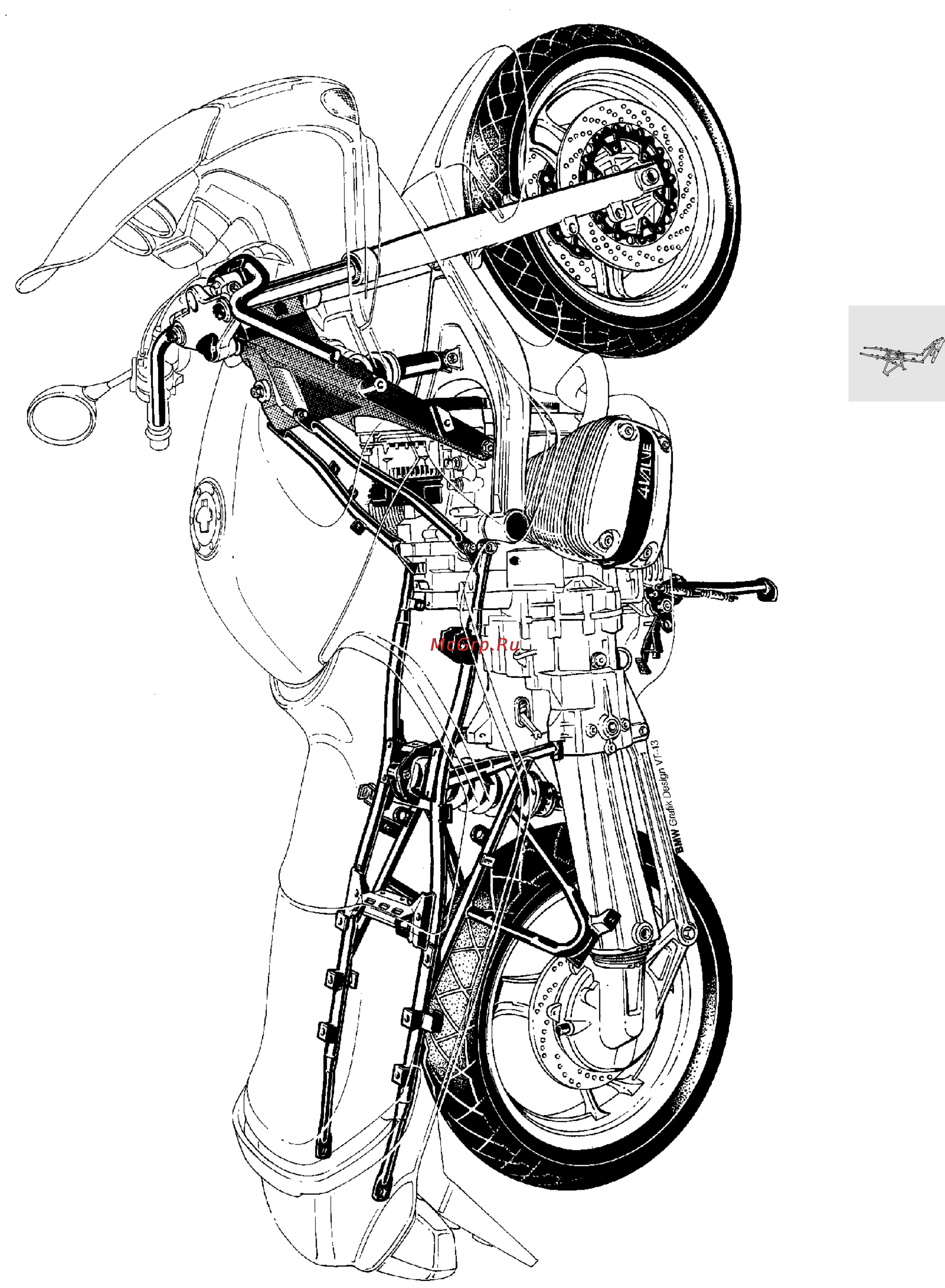 BMW K1100RT (2000) [350/464] General view frame