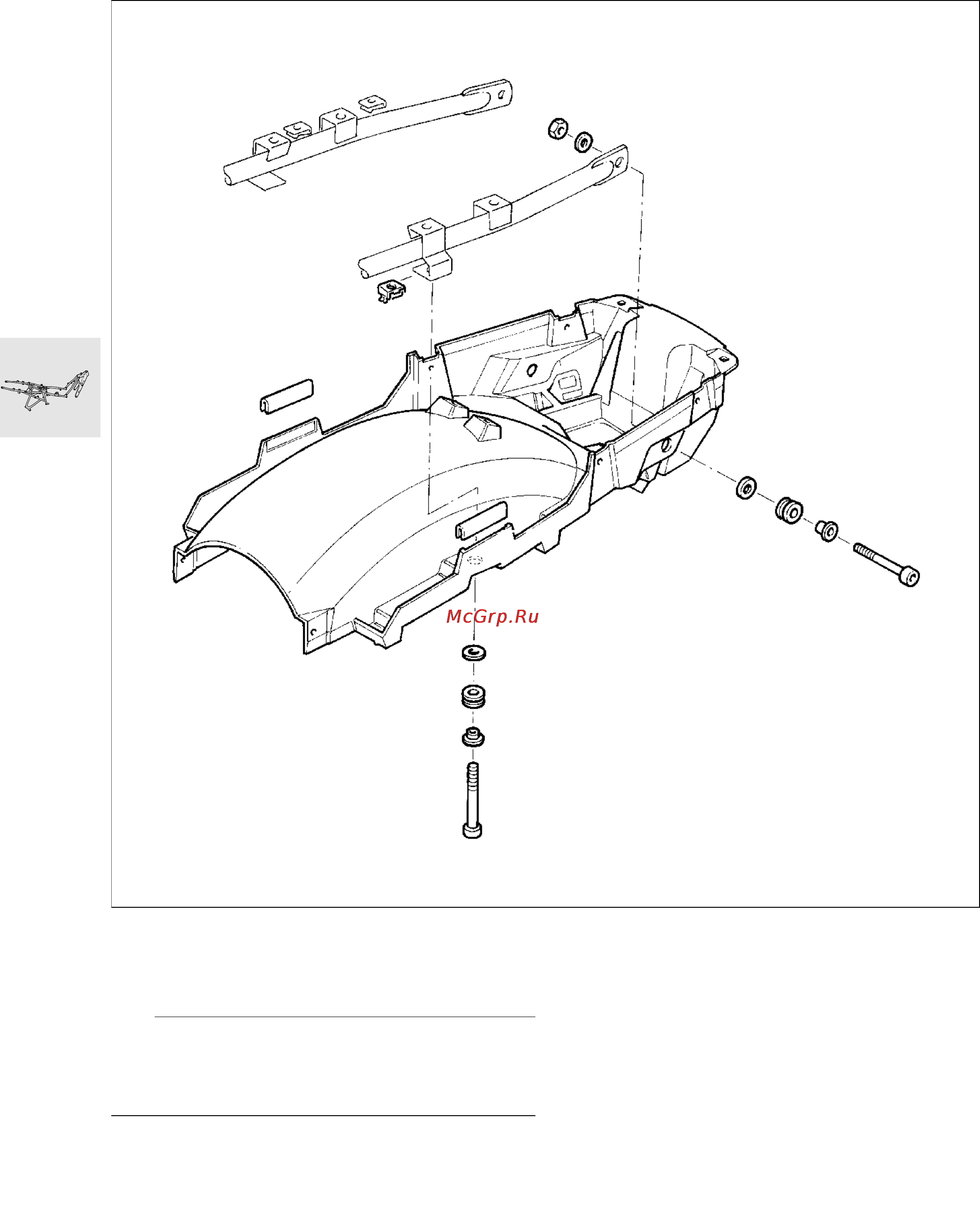 BMW R1100RS (2000) [379/464] Rs removing and installing lower rear section