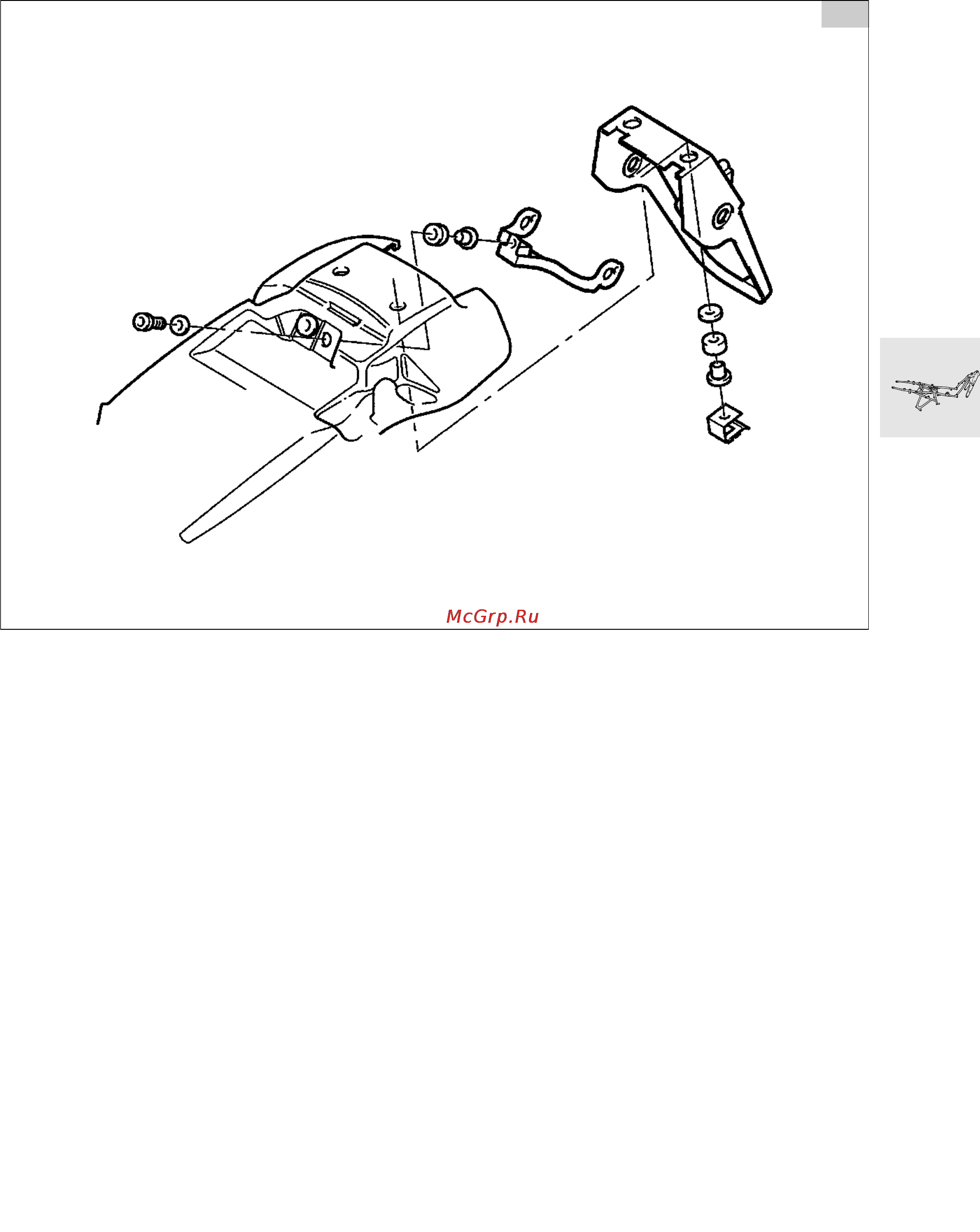 BMW R850 1100GS (2000) [390/464] Gs r removing and installing number plate bracket